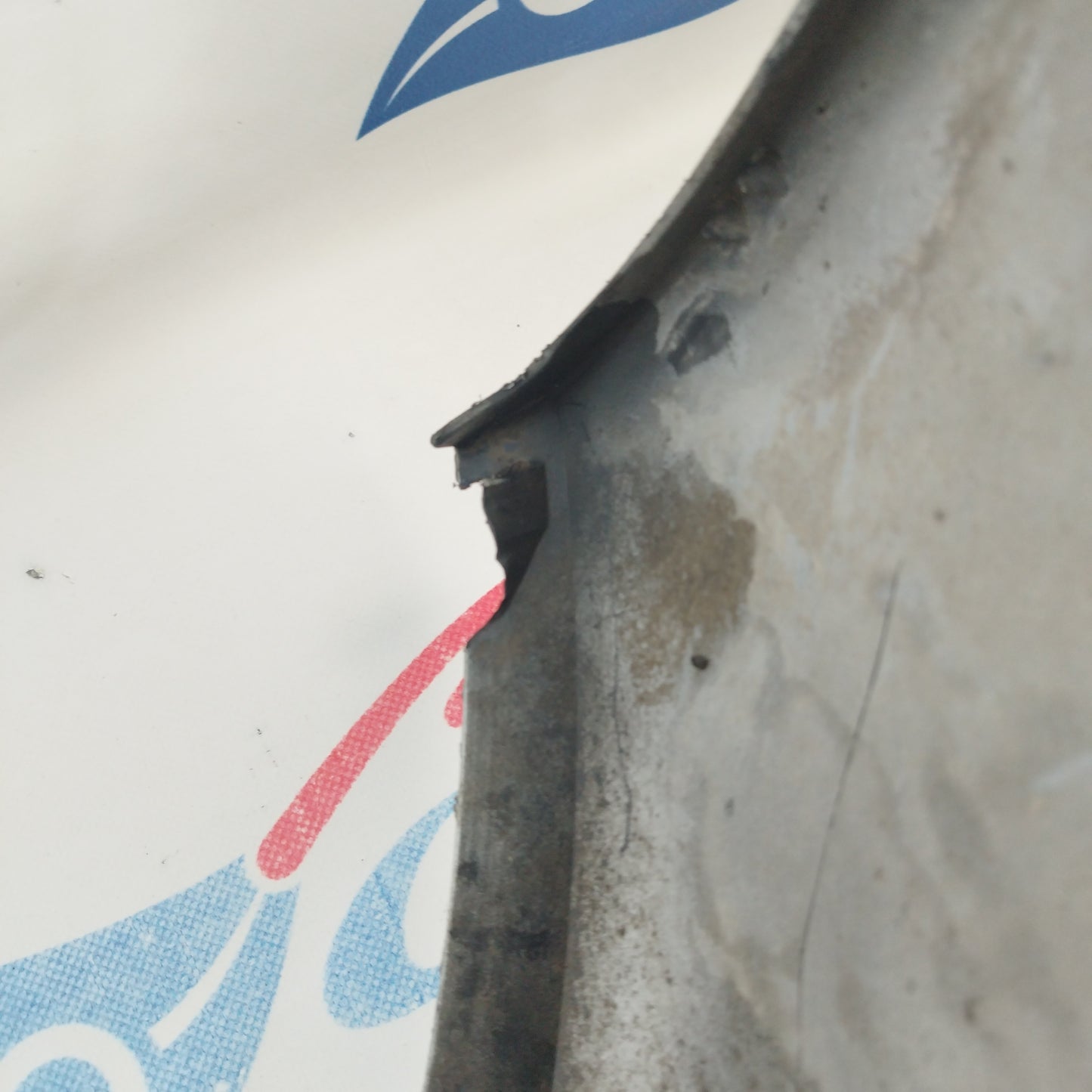 Alfa Romeo 147 2008 ecoAC3159 Silbergraue Heckstoßstange