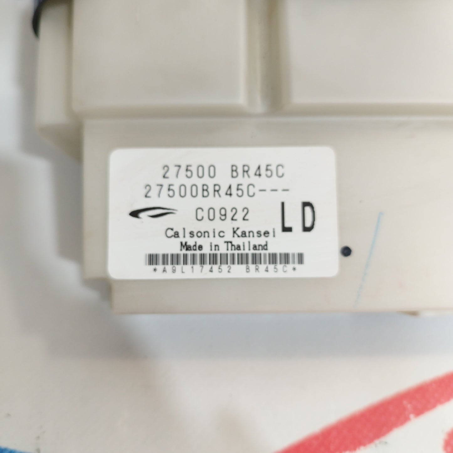 Nissan Qashqai 2010 digitales Klimaanlagen-Bedienfeld Code 27500br45c ecoAC3339