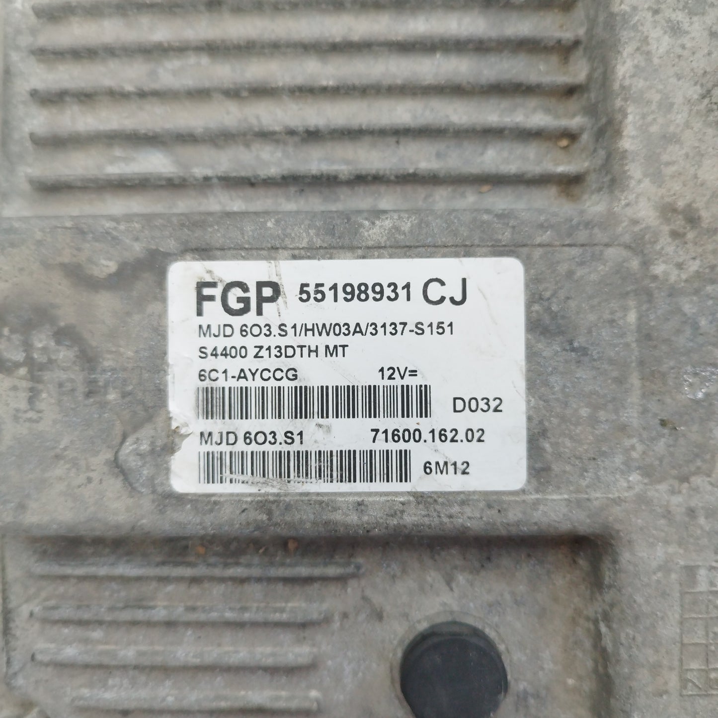 Zündanlage Opel Corsa D 1.3 CDTI 90 PS 2008 Code 55198931CJ ecoAC3389