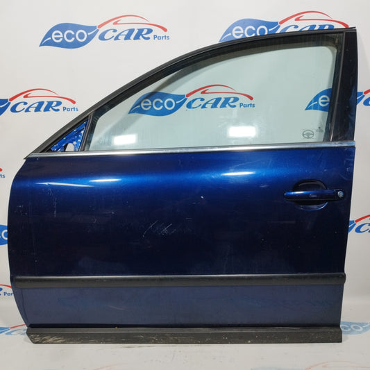 Midnight blue left front door Volkswagen Passat 2004 ecoAC3615