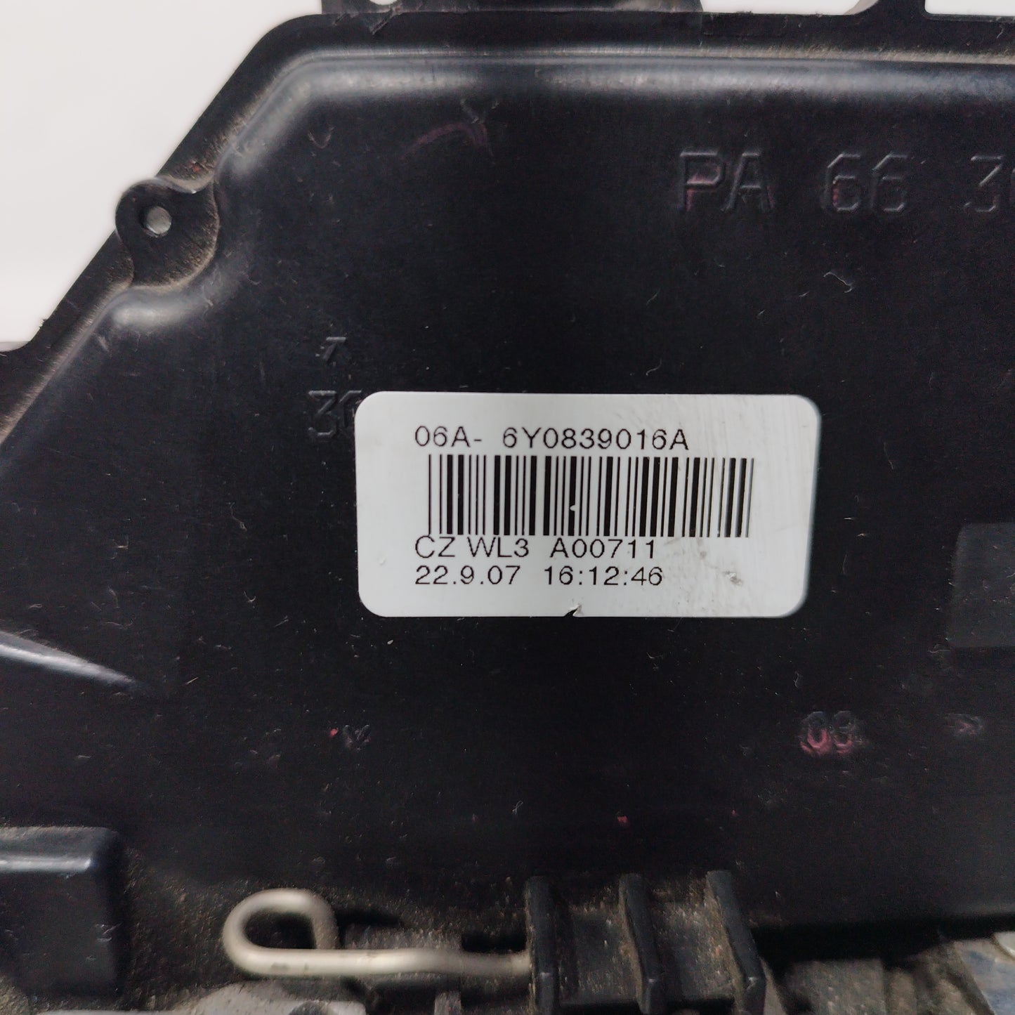 Rear right lock Skoda Fabia 2007 6 pin code: 6y0839016a ecoAC3640