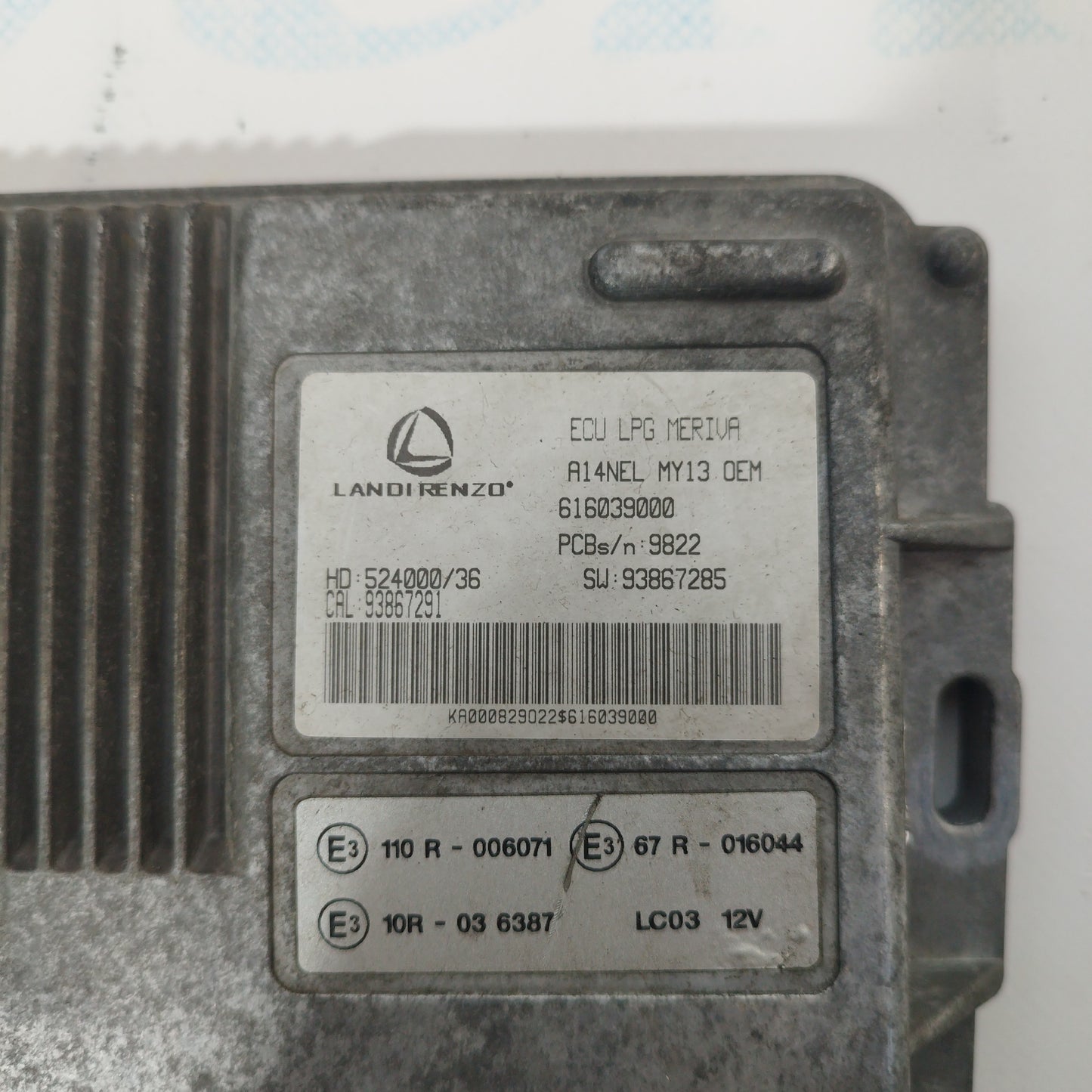 Landi Renzo Opel Meriva B 1.4 b 2012 LPG Steuergerätecode: 616039000 ecoAC3708