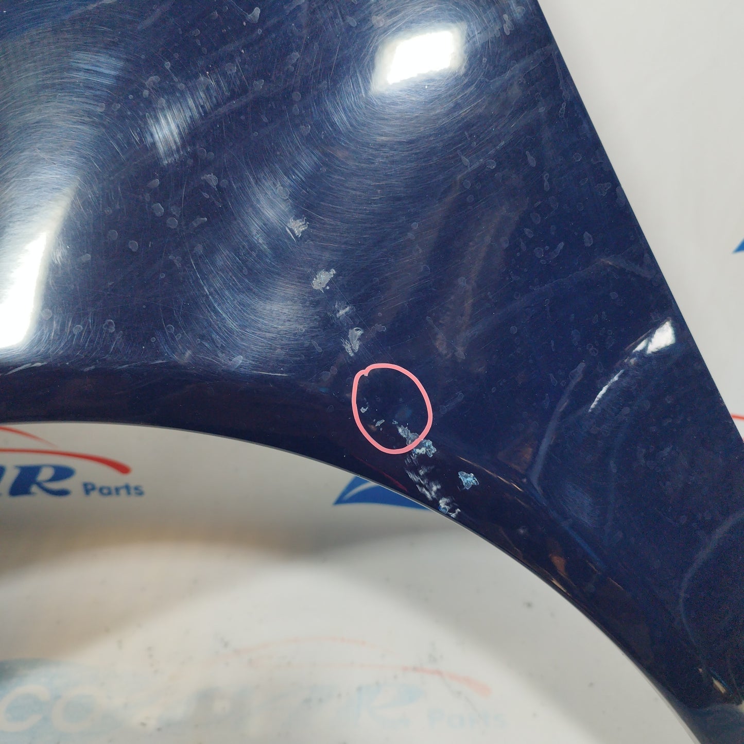 Dark blue left mudguard Fiat Punto 2001 ecoAC3777