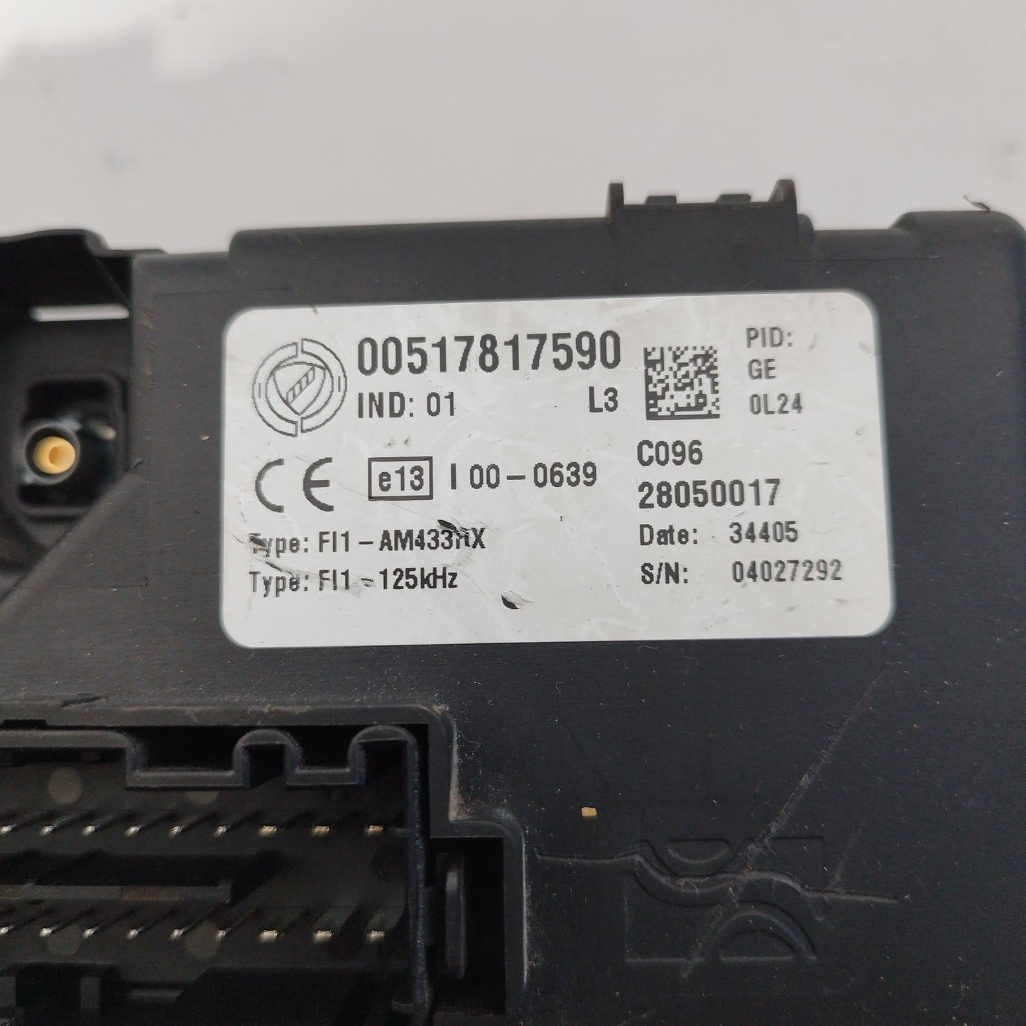 Zündungssatz Fiat Grande Punto 1.3 mtj 90cv 2008 Code: 51781568/mjd6f.3p4 ecoAC3840