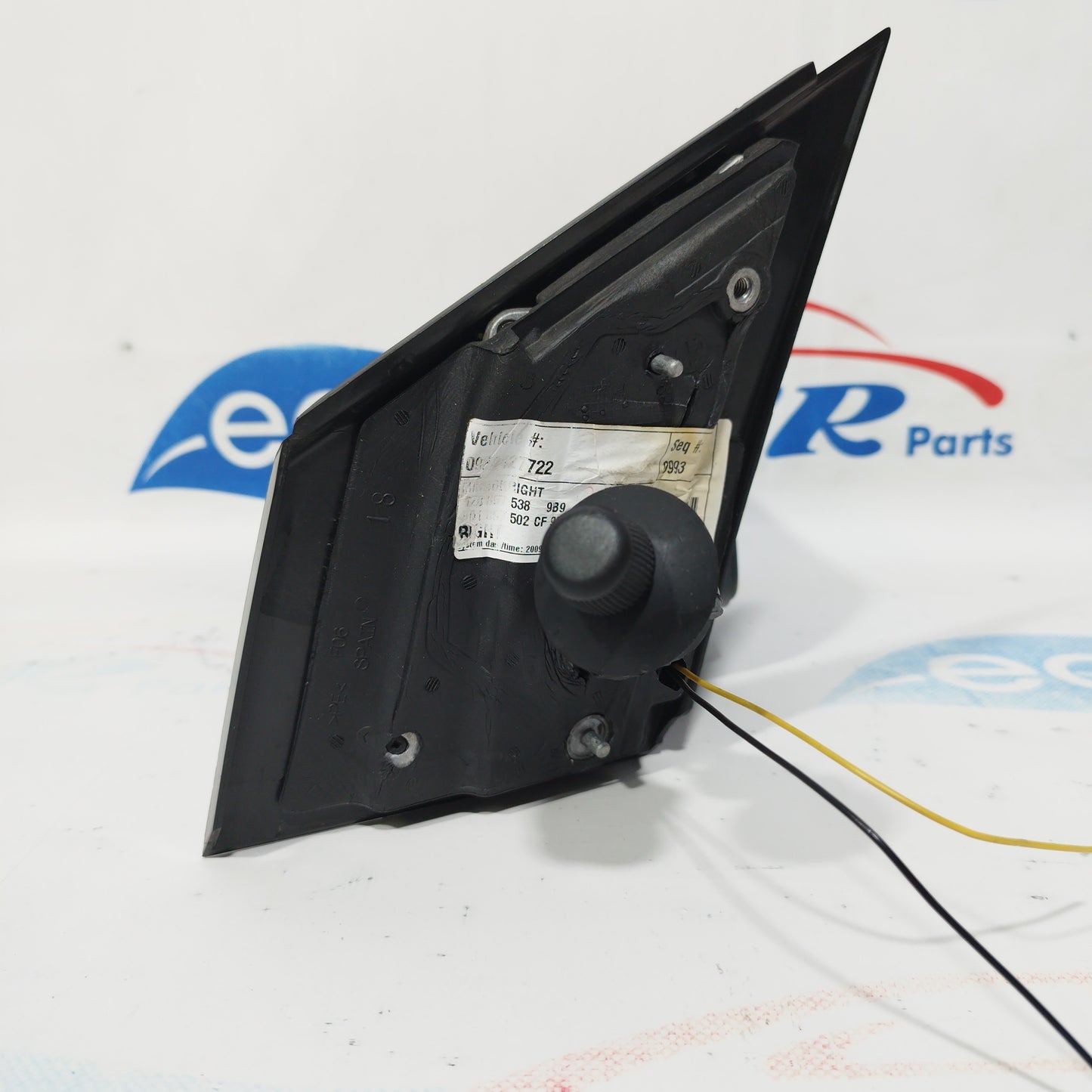 Manual black right mirror Volkswagen Polo 2007 code: 1z0857538 ecoAC3862