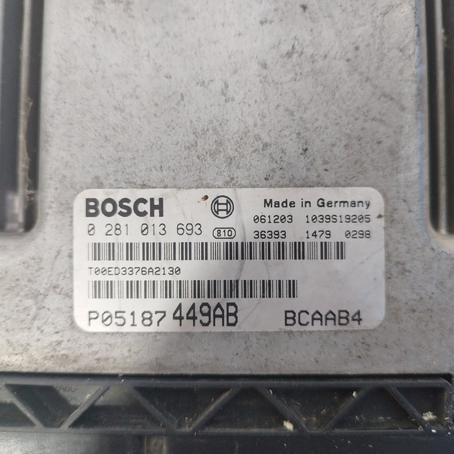 2008 Dodge Caliber 2.0 CRD Motorsteuergerät Bosch-Code: 0281013693 ecoAC3883