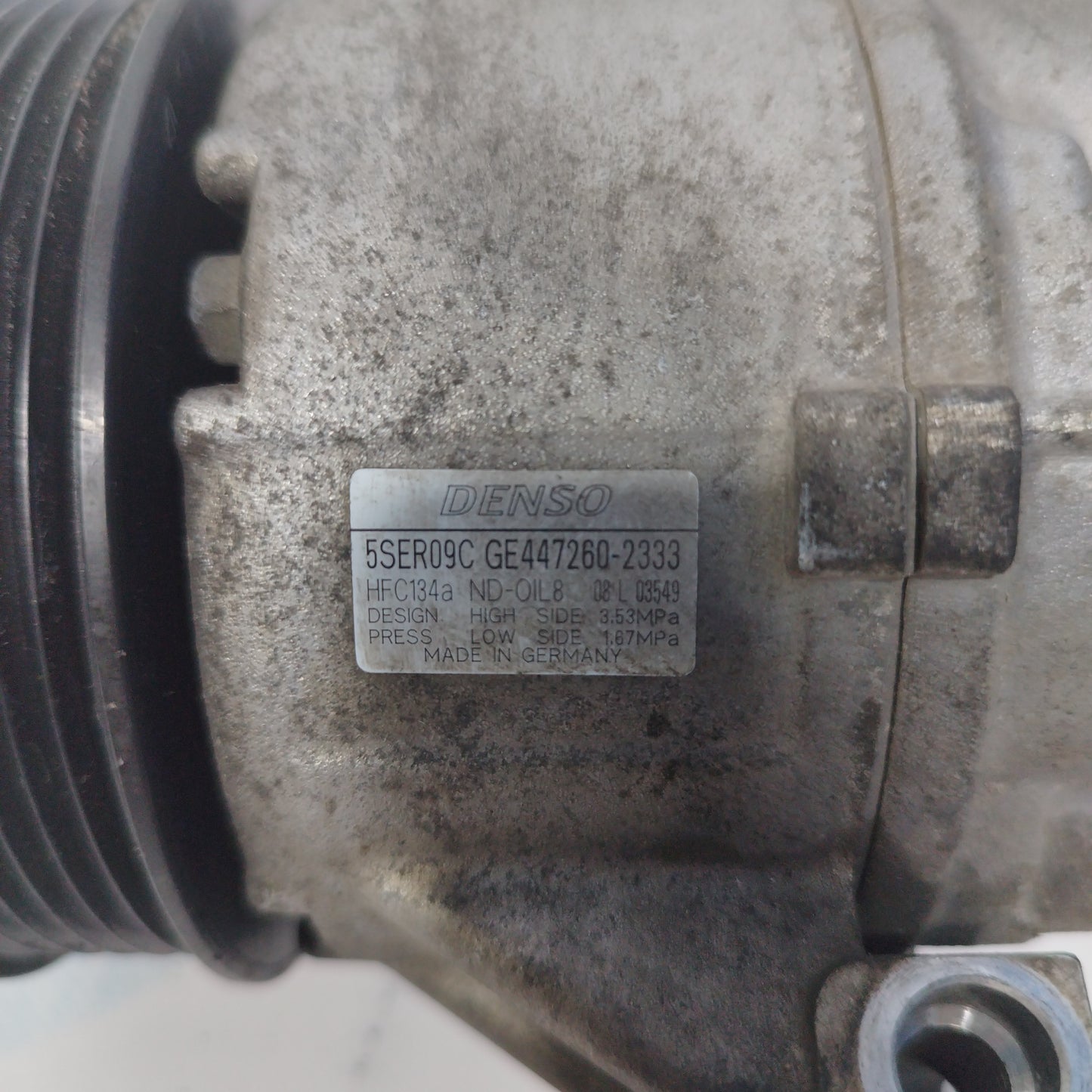 Compressore a/c Toyota Yaris 1.3 b 2006 codice: 5ser09c 5 gole ecoAC3943