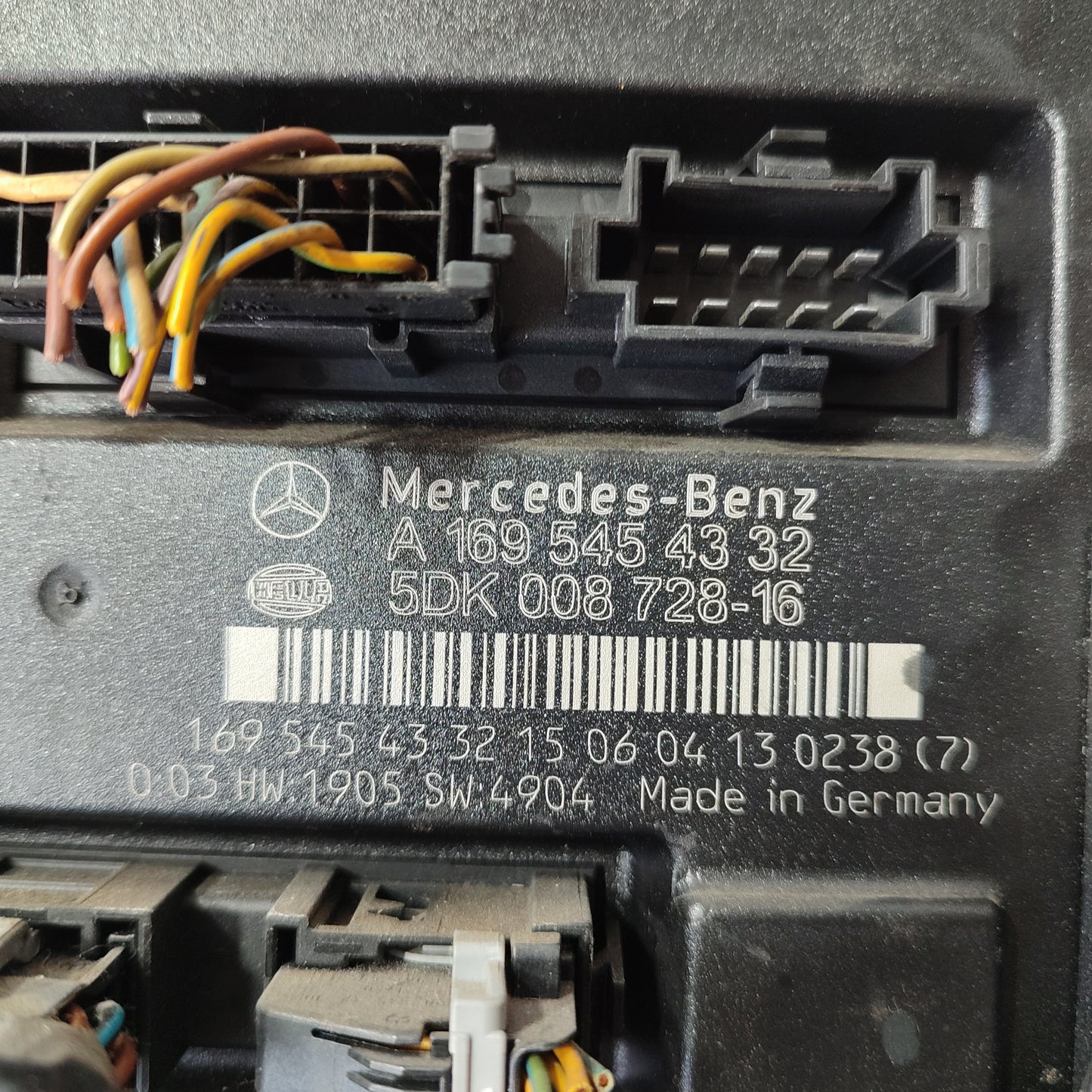 Steuergerät für die Karosserieelektronik Mercedes A-Klasse W169 2010 Code: a1695454332 ecoAG1721