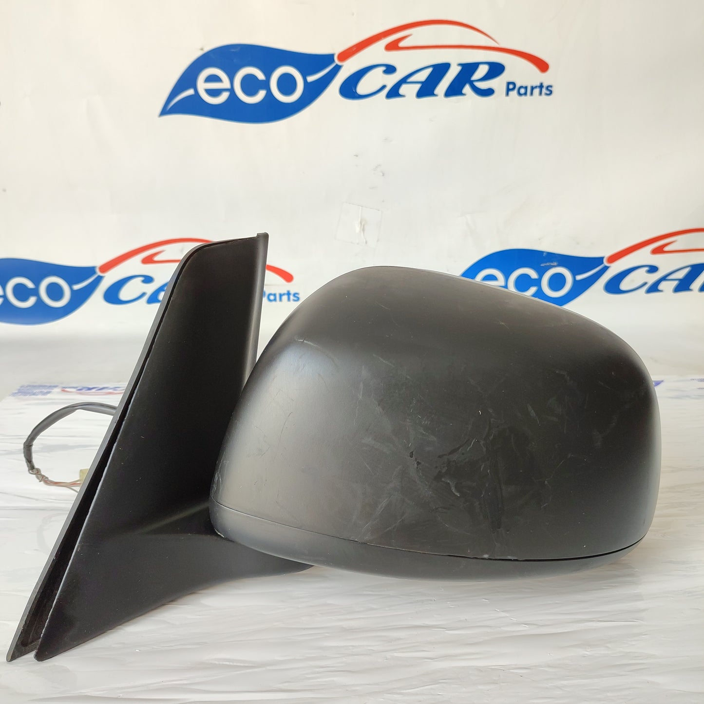 Electric left mirror Fiat 16 black plastic 3 wires ecoAG1875