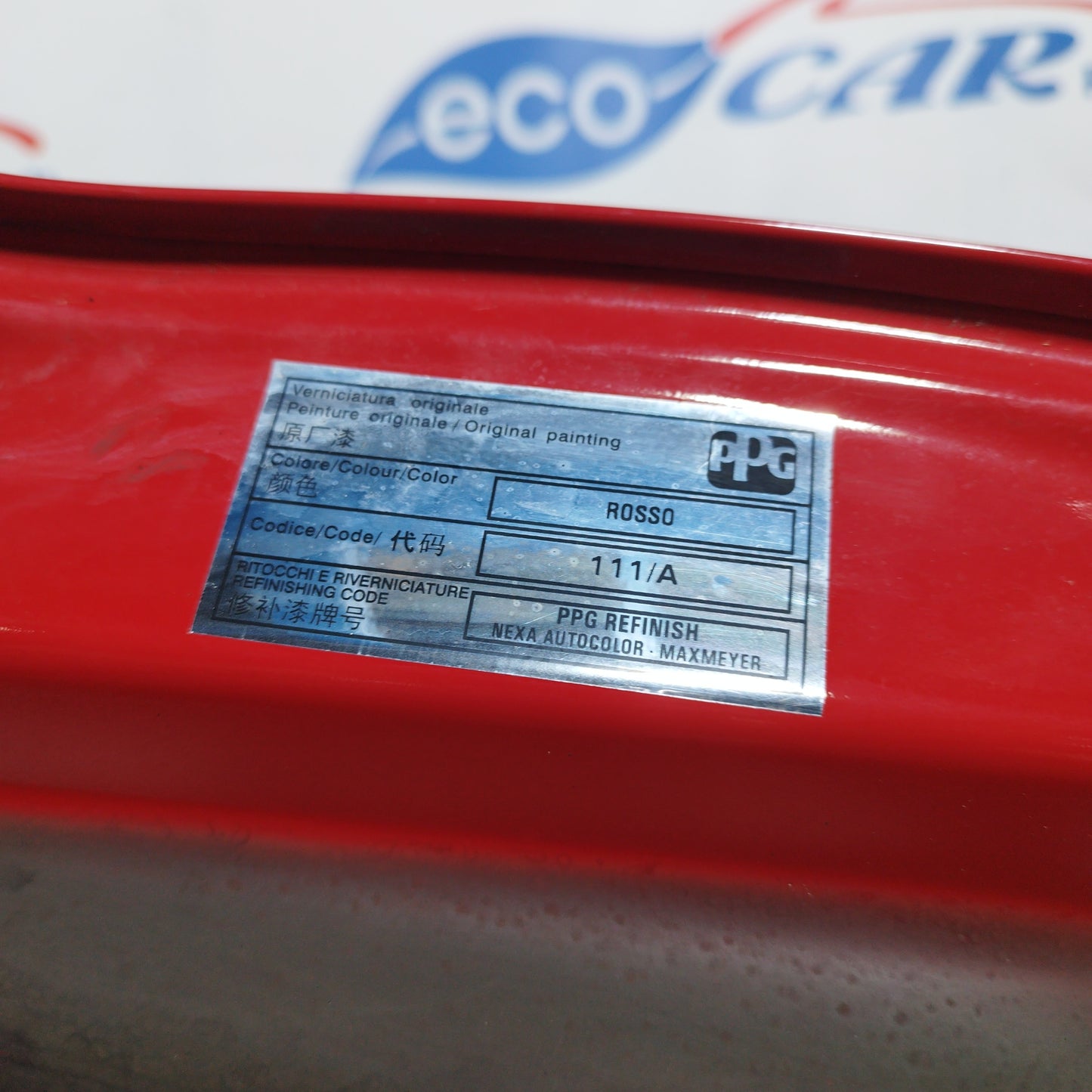 Portellone rosso Fiat 500 2019 ecoAC4108