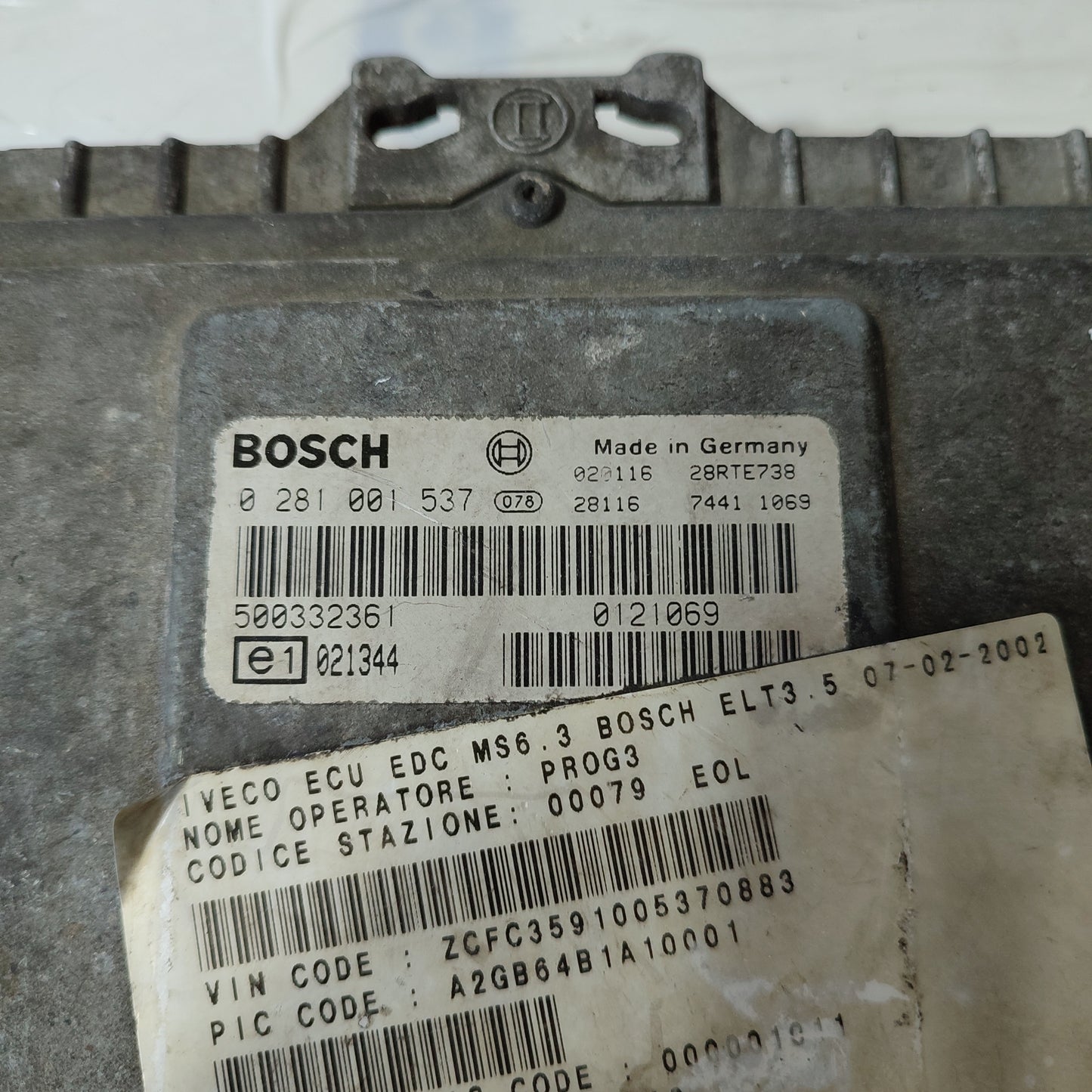 Zündkit für Iveco Daily C13 2.8 JTD 2005, Code: 0281001537 ecoAG2000