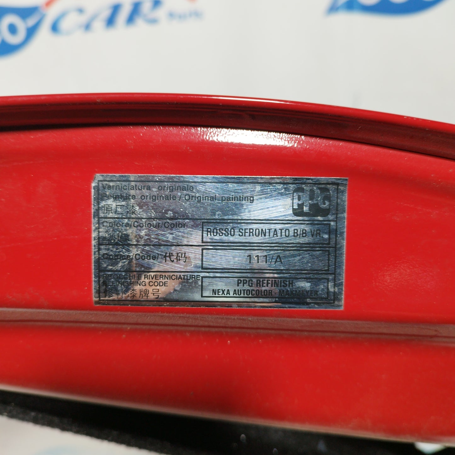 Portellone rosso sfrontato Fiat 500 2014 ecoAC4215