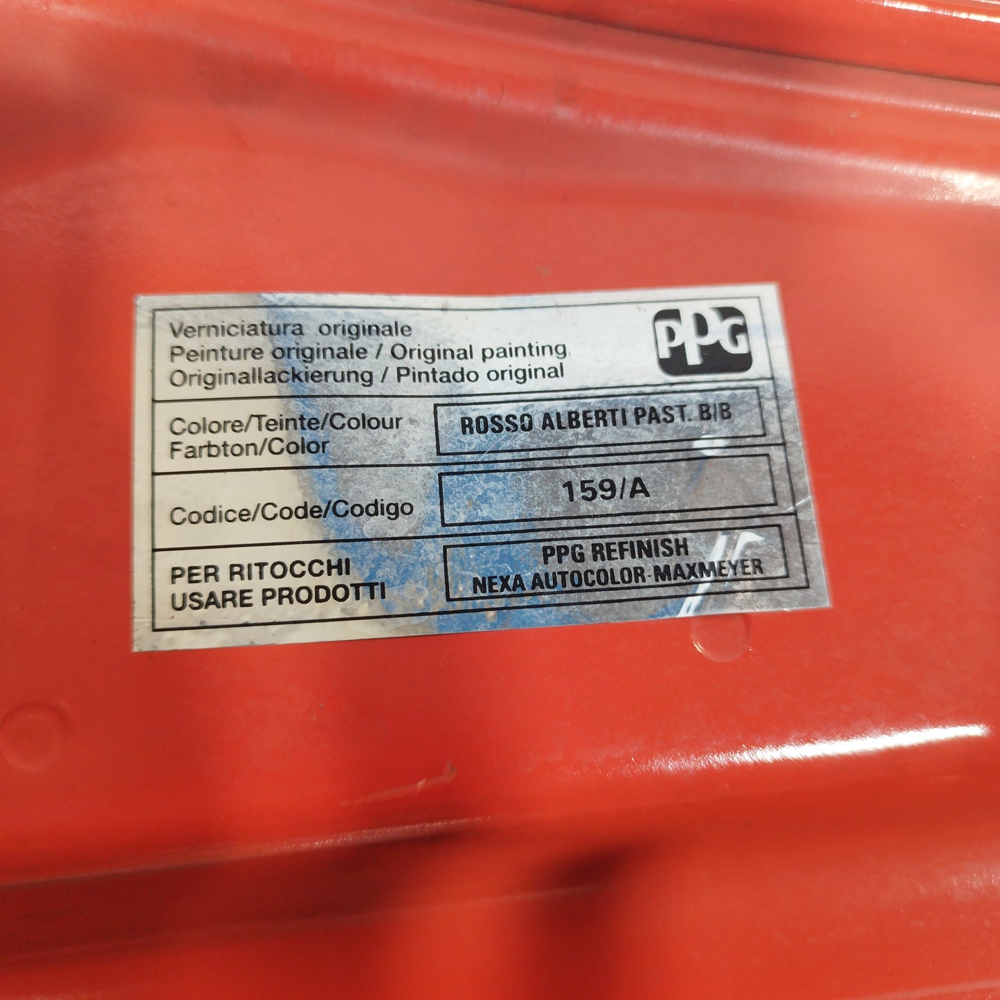 Portellone rosso Lancia Y Eco Chic 2008 ecoAC4276