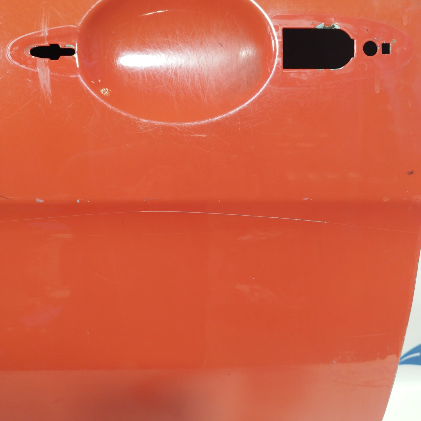 Linke Tür in pastellrotem Alberti-Rot Lancia Y Eco Chic 2008 ecoAC4282