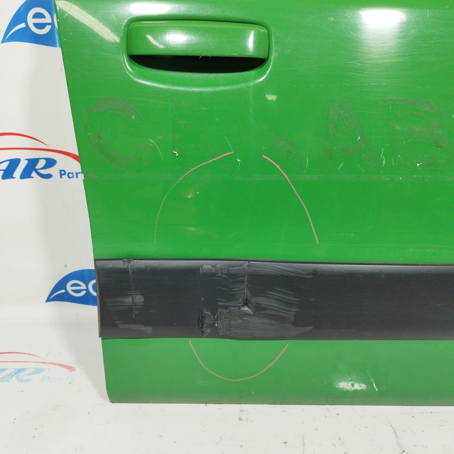 Grüne vordere rechte Tür Fiat Panda Climbing 4x4 2008 ecoAC4308
