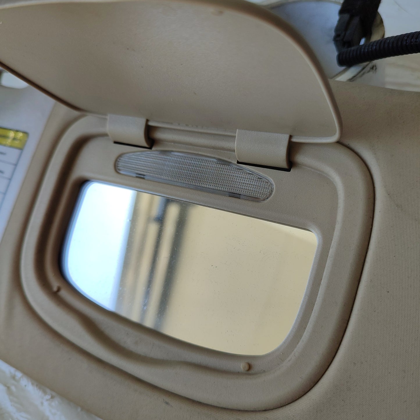 Aletta parasole dx beige Fiat Bravo con luce ecoAG2141