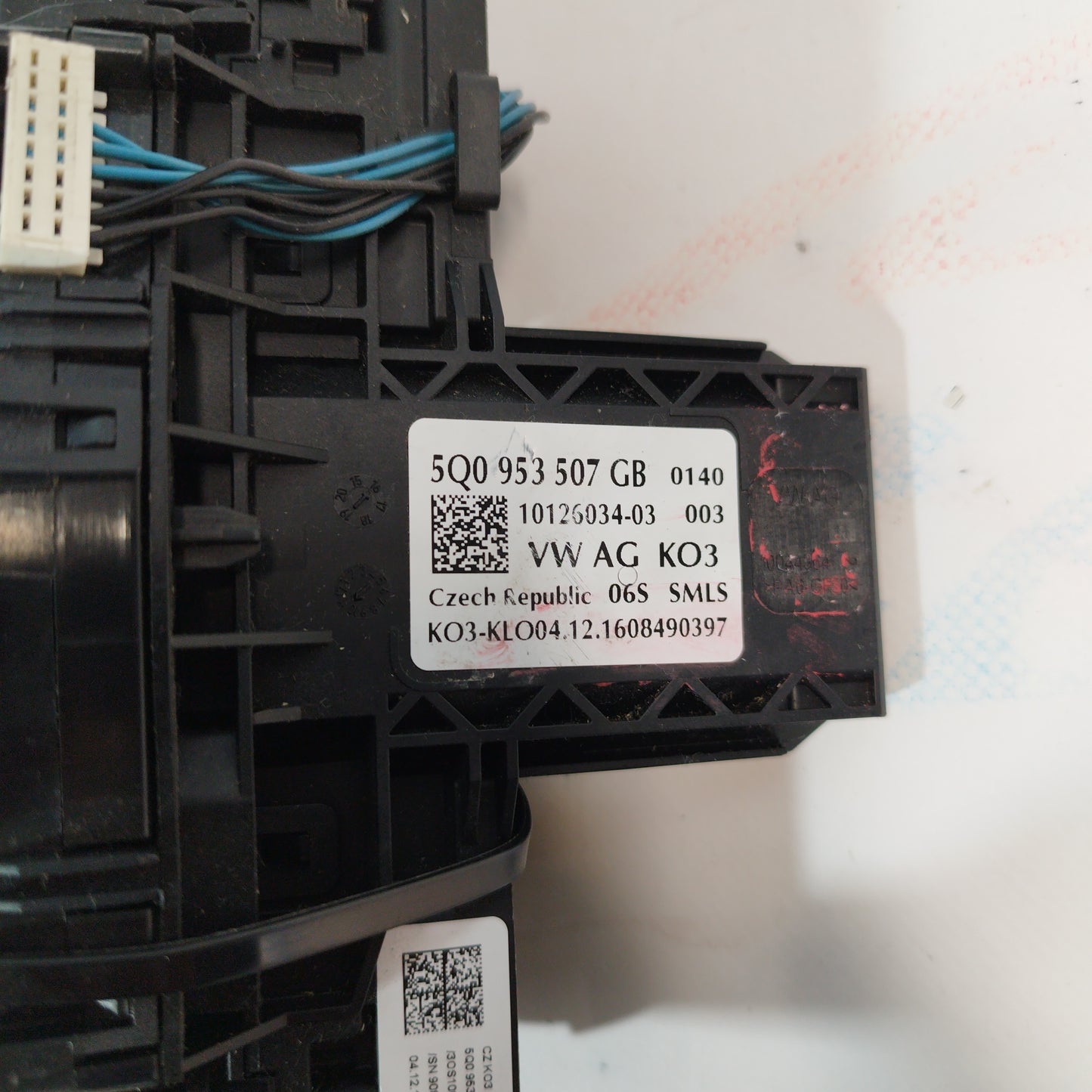 Light switch Volkswagen Golf 7 / Seat Leon 2016 code: 5q0953507Gb ecoAC4334