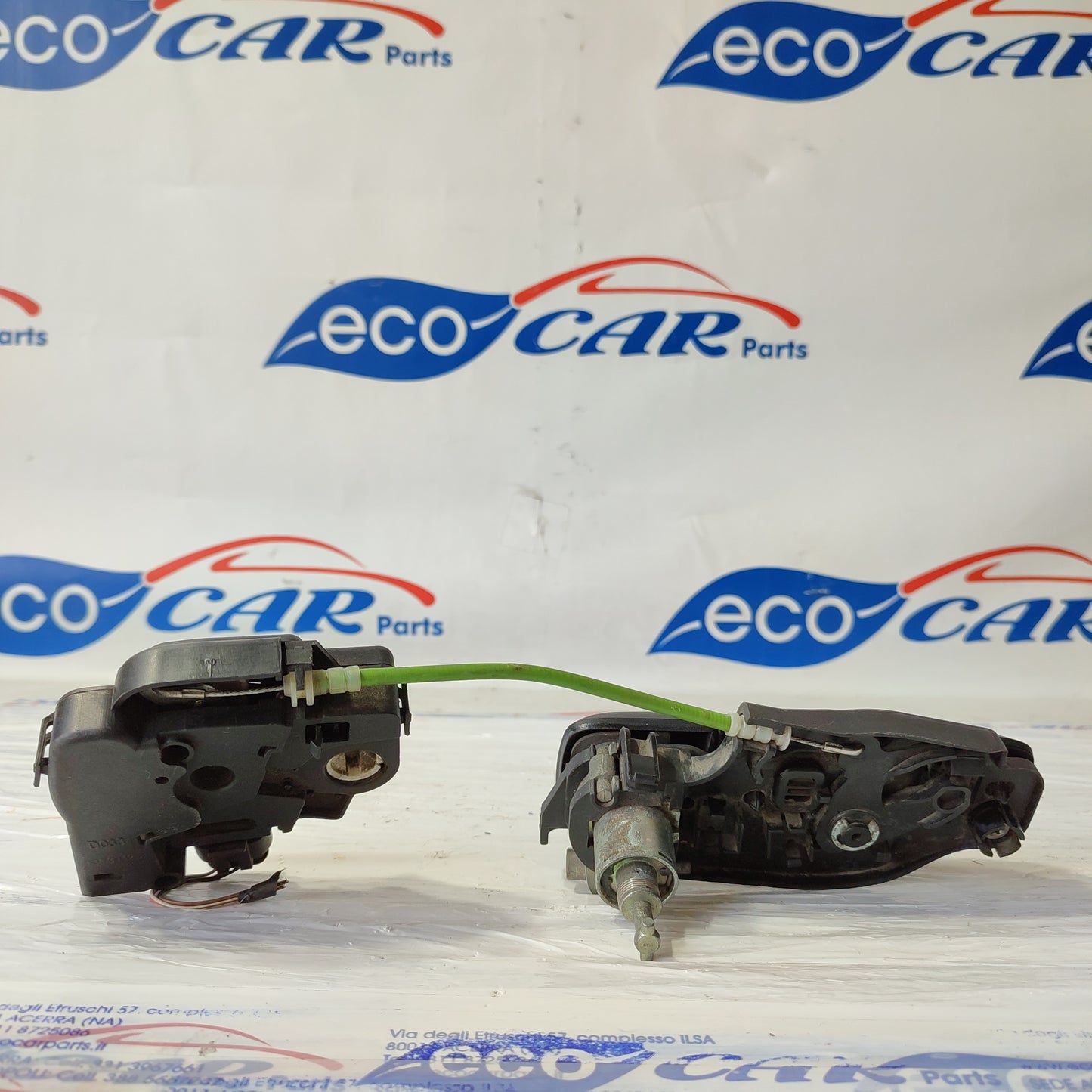 Left front external handle Fiat Idea black plastic 2005 ecoAG2198