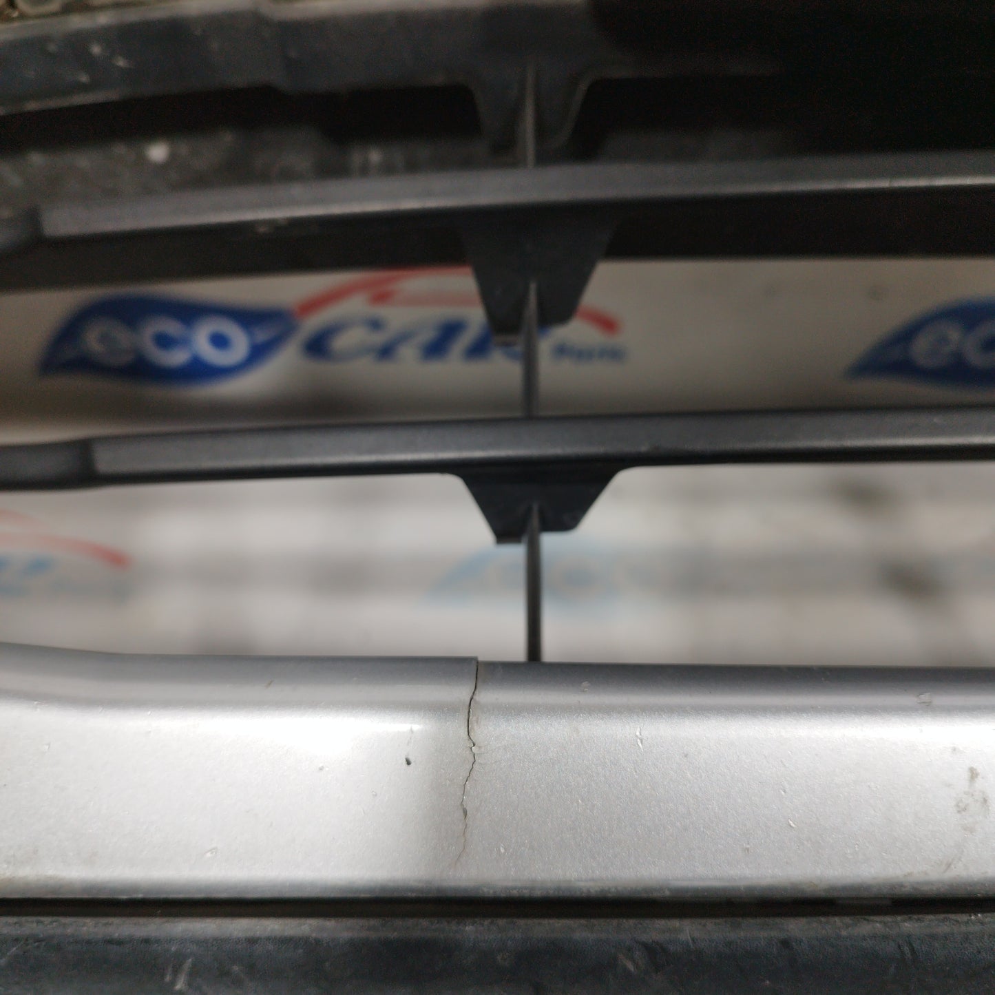 Silver gray front bumper Renault Modus 2010 ecoAC4380