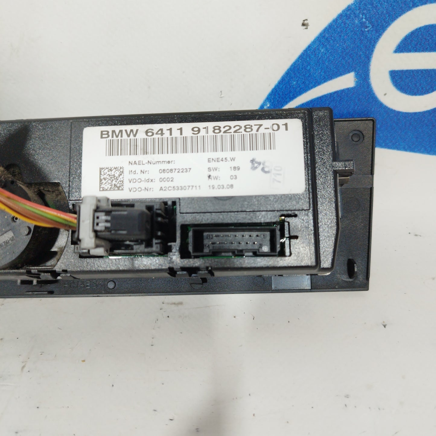 Climate control panel BMW Serie 1 e87 2008 code: 6411918228701 ecoAC4449