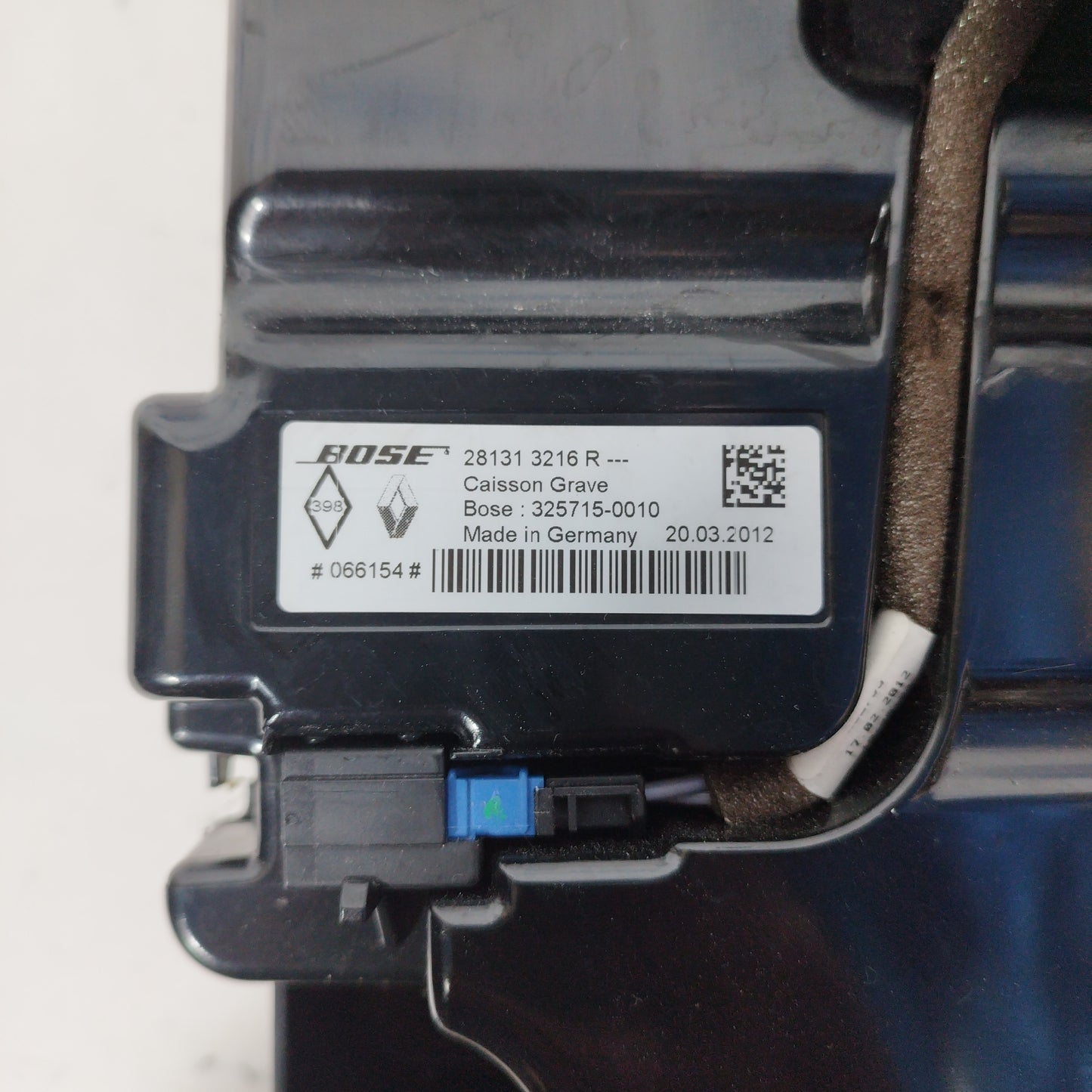 Subwoofer Renault Megane 2012 code: 281313216R ecoAC4525