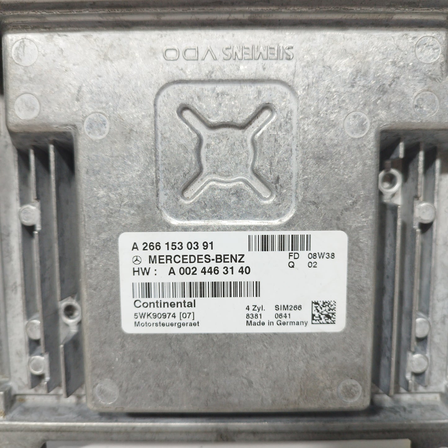 Mercedes A Class w169 1.5 b 2008 engine control unit code: a2661530391 ecoAC4604