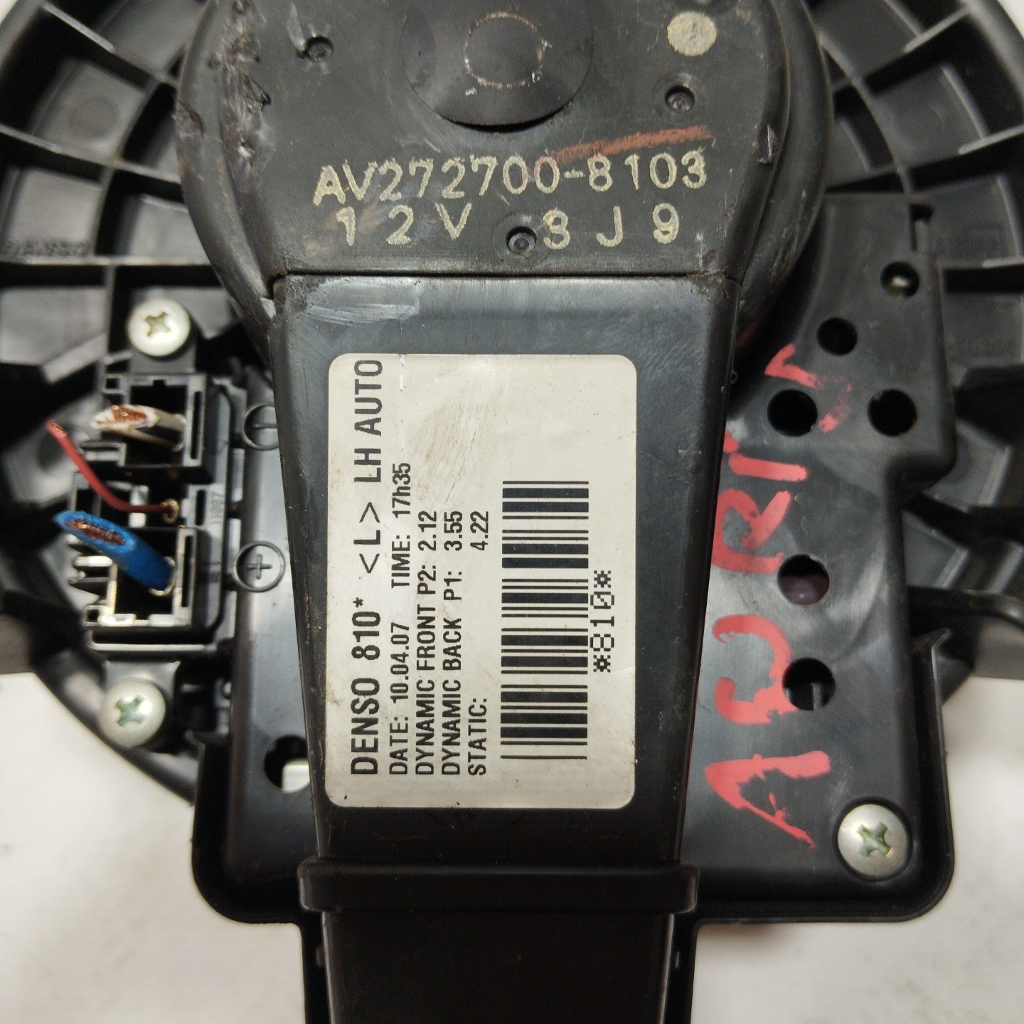 Ventola stufa abitacolo Toyota Auris 2007 cod: Av272700-8103 ecoAG2439