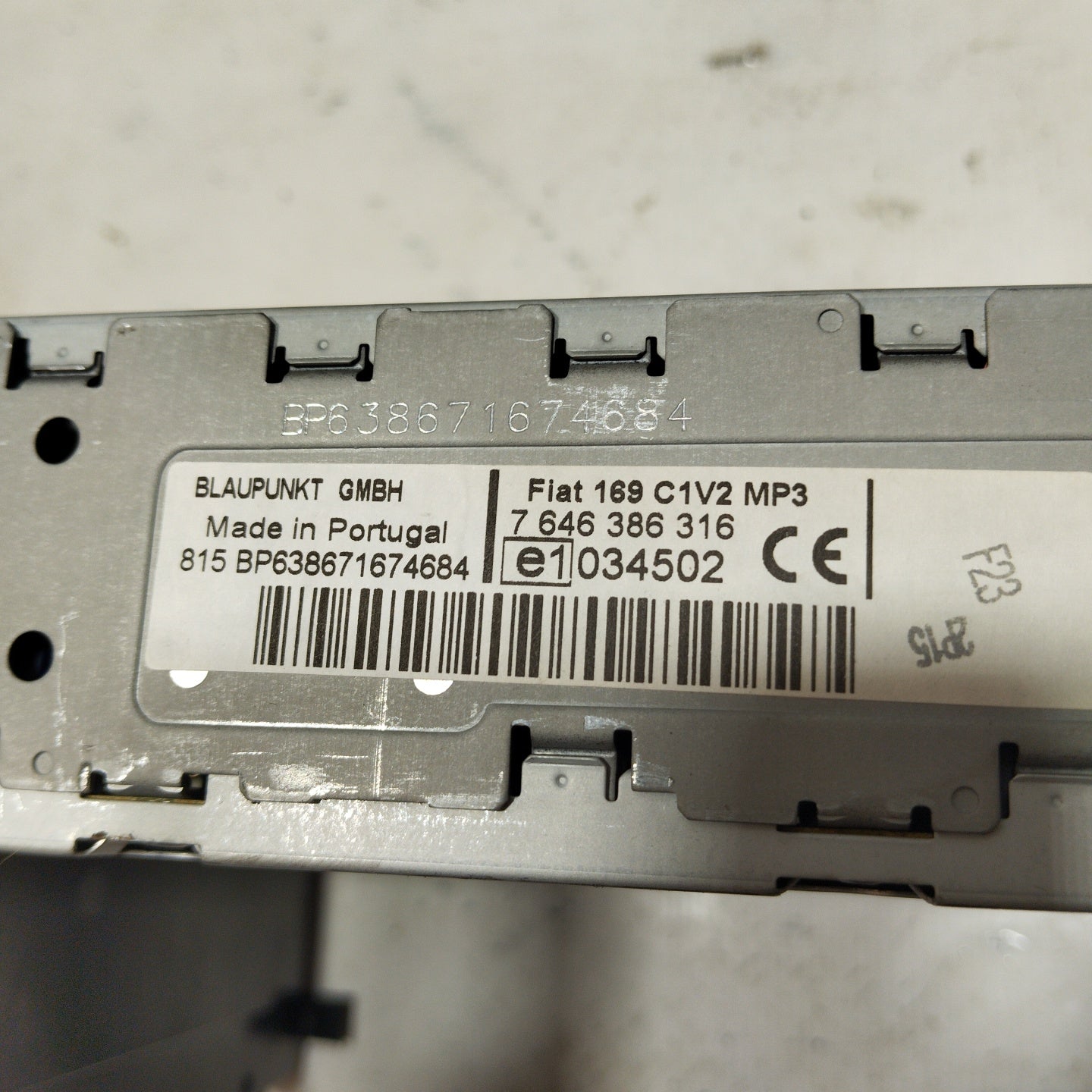 Autoradio Fiat panda 169 (no MP3) Cod. 7646386316 ecoAG2449