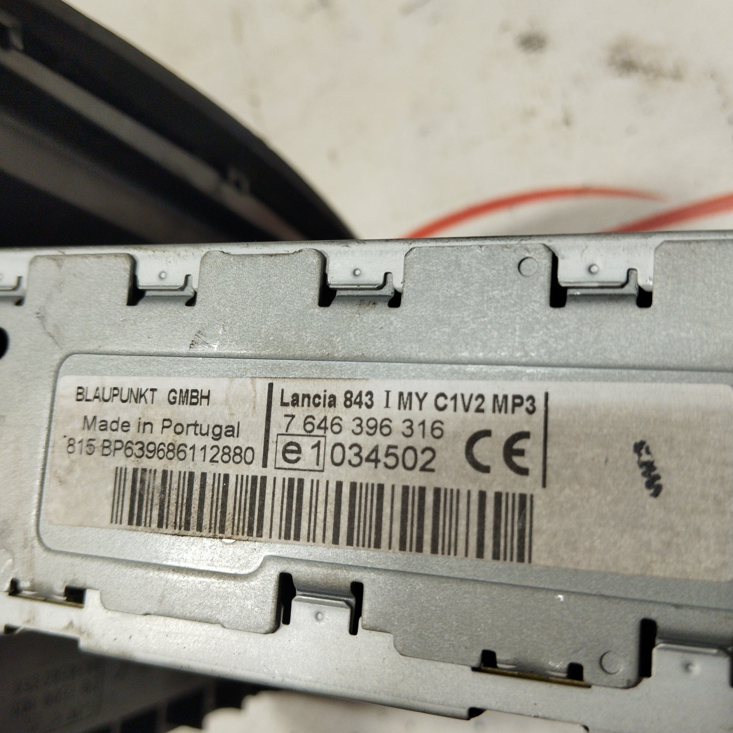 Autoradio Lancia Ypsilon 2007 Cod. 7646396316 ecoAG2451