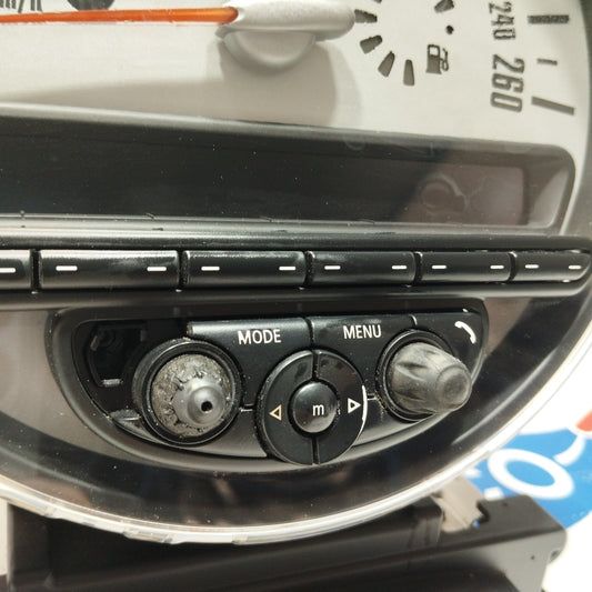 Quadro strumenti completo di autoradio cd Mini Cooper R56 1.6 D cod: 62116977077 ecoAG2457