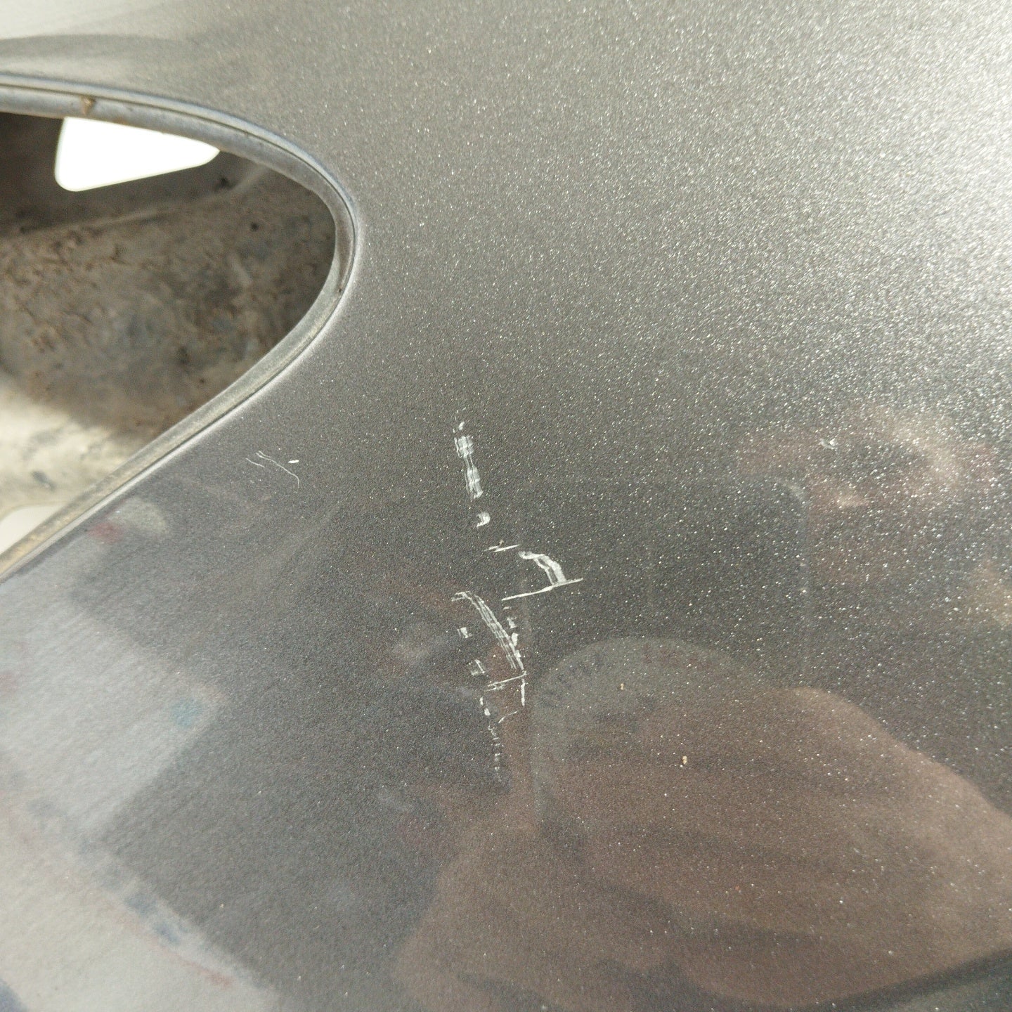 Left fender gunmetal gray Toyota Auris 2007 ecoAG2522