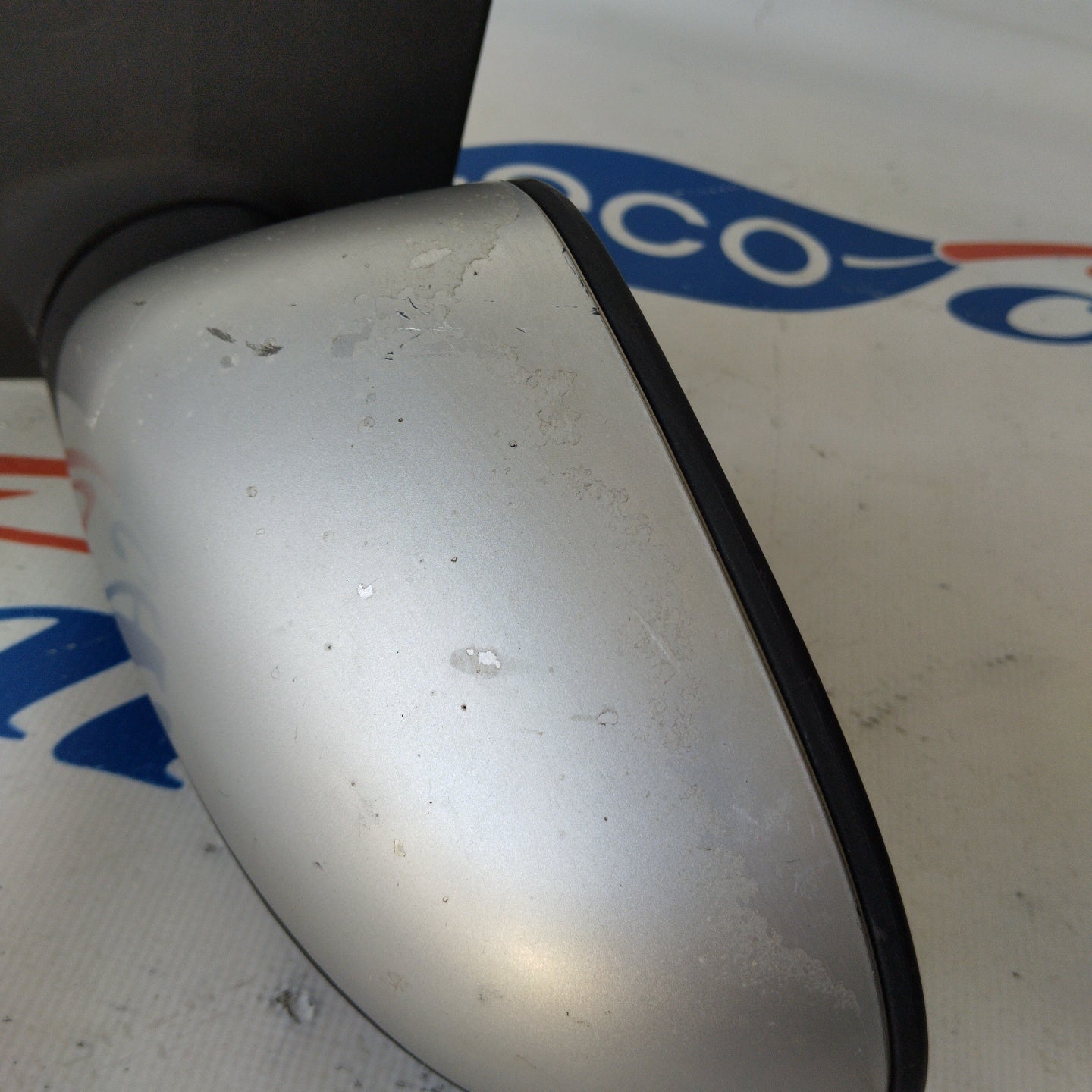 Silver gray electric left mirror Lancia Ypsilon 2006 5 wires ecoAG2657