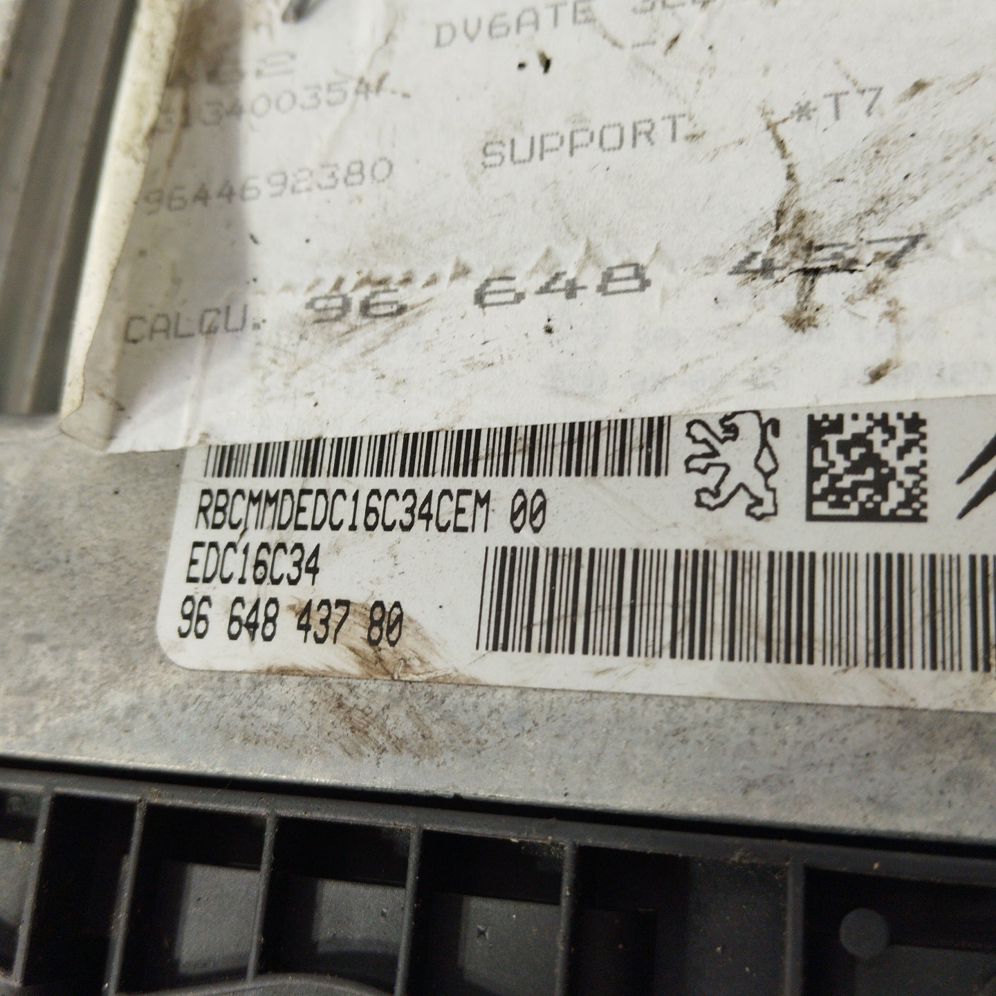 Zündanlage Peugeot 308 1.6 HDI 66KW Code: 9664843780 ecoAG2732