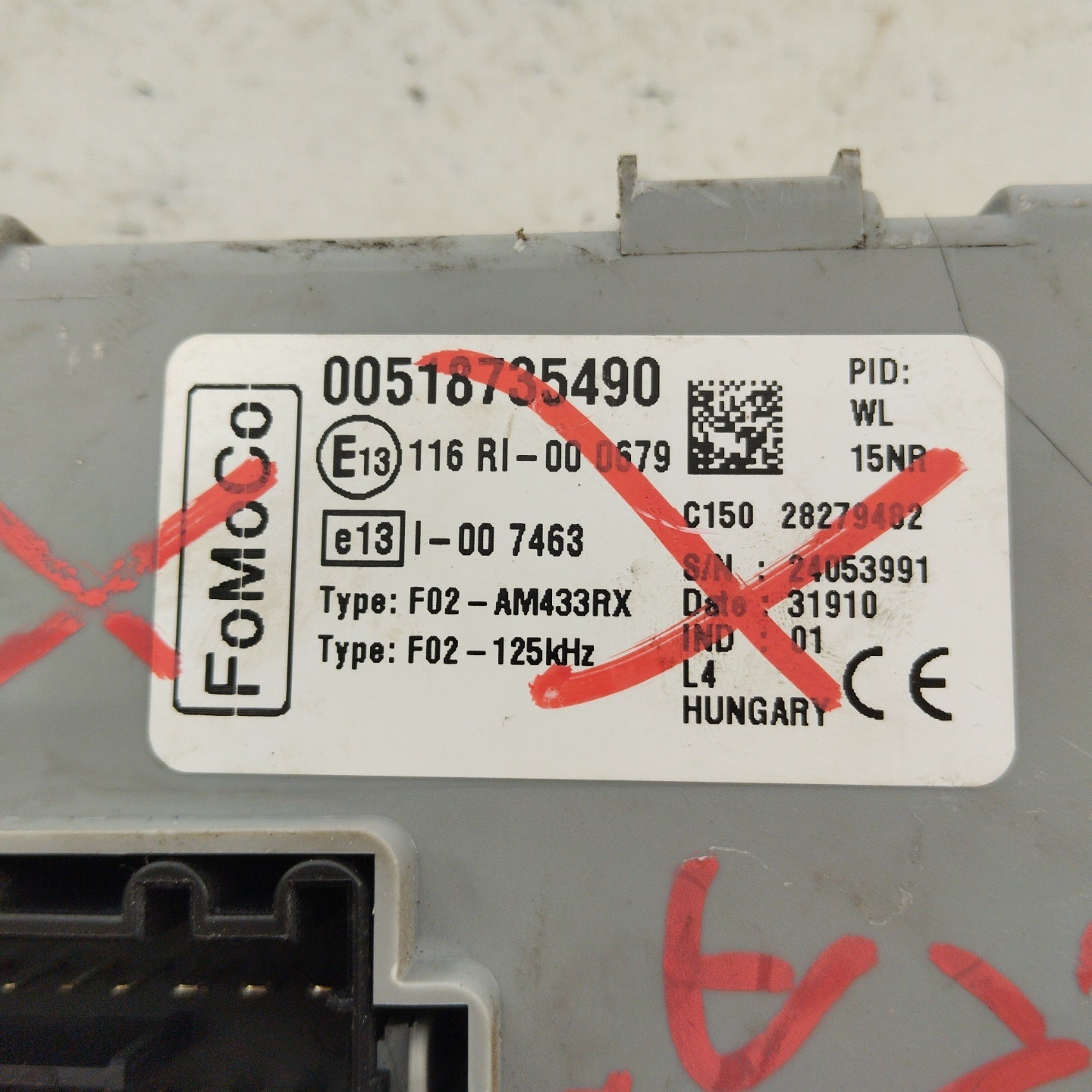 Centralina Body Computer Ford Ka 1.2 B 2013 cod: 00518735490 ecoAG2740