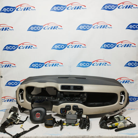 Komplettes Airbag-Set beige Fiat New Panda 2012 Code: 51842713 ecoAC5137