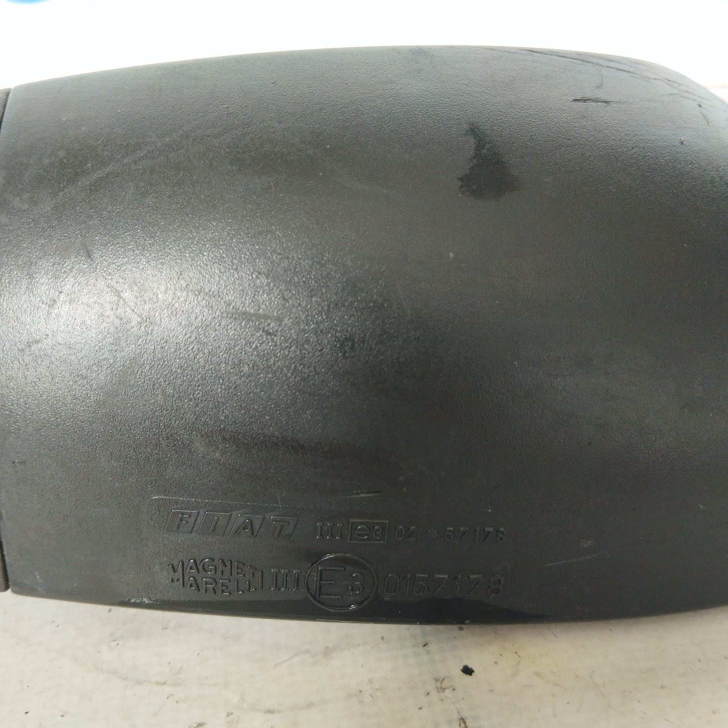 Linker manueller Außenspiegel, schwarzer Kunststoff, Fiat Punto 188, Baujahr 2001, ecoAG2830