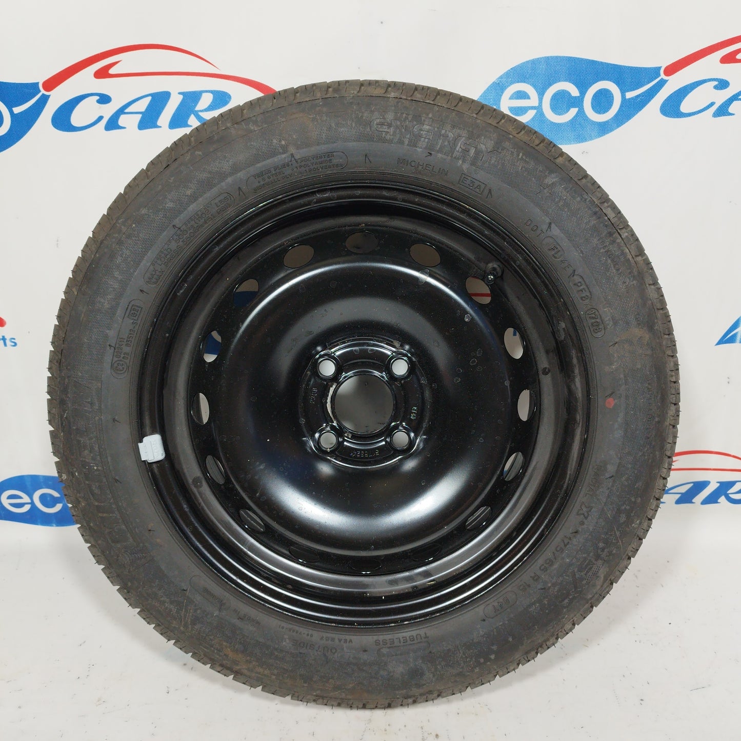 Cerchio in ferro da 15 con gomma 175/65/R15 60% Fiat Grande Punto 2010 codice: 51763241 ecoAC5228