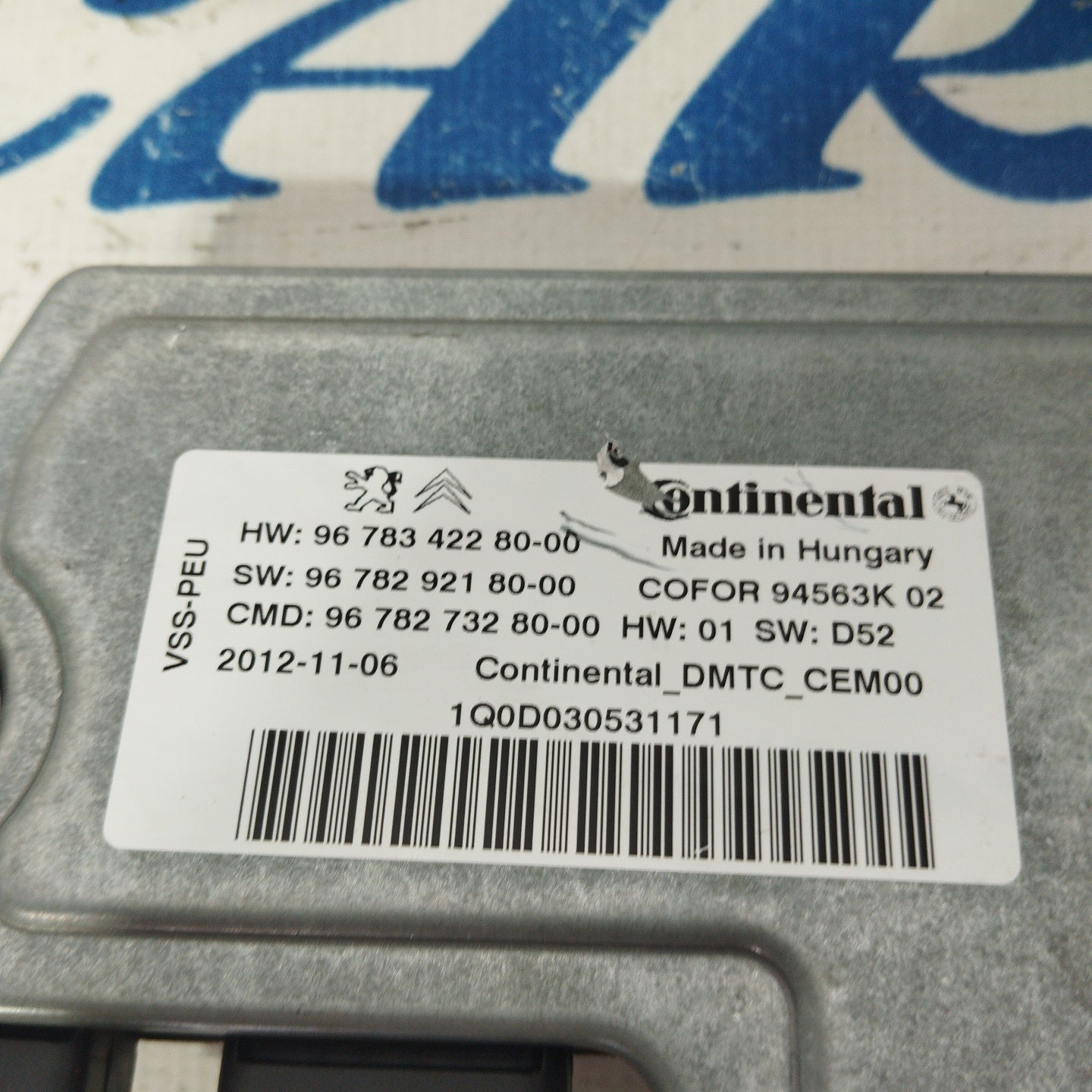 Star and stop control unit DS3 2011 Code 9678342280-00 ecoAG2946