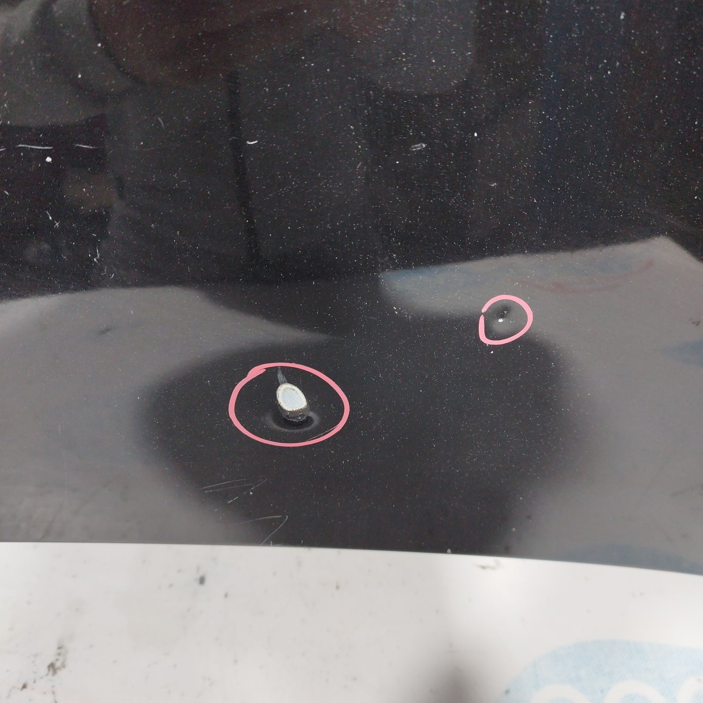 Black bonnet Fiat Panda 2010 ecoAC5363