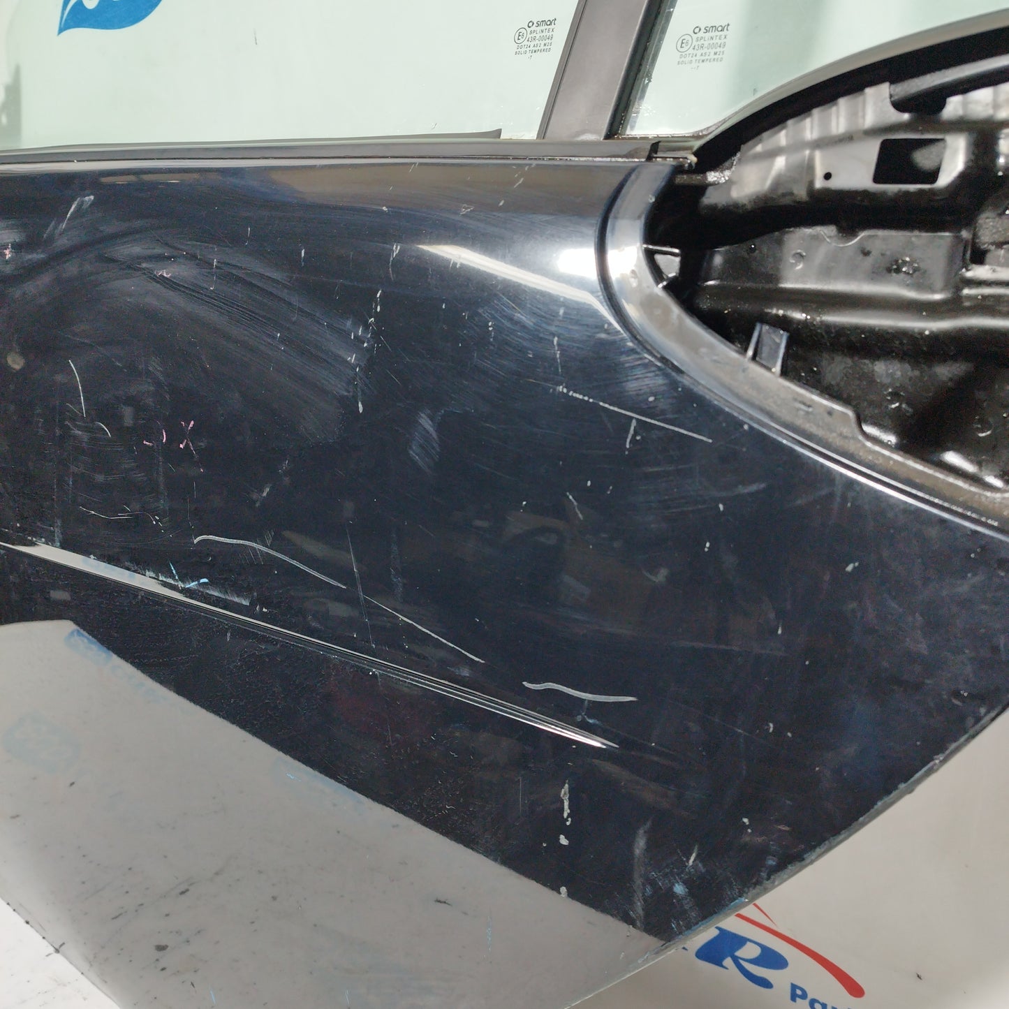 Schwarze linke Tür Smart Fortwo 451 2007 ecoAC5396