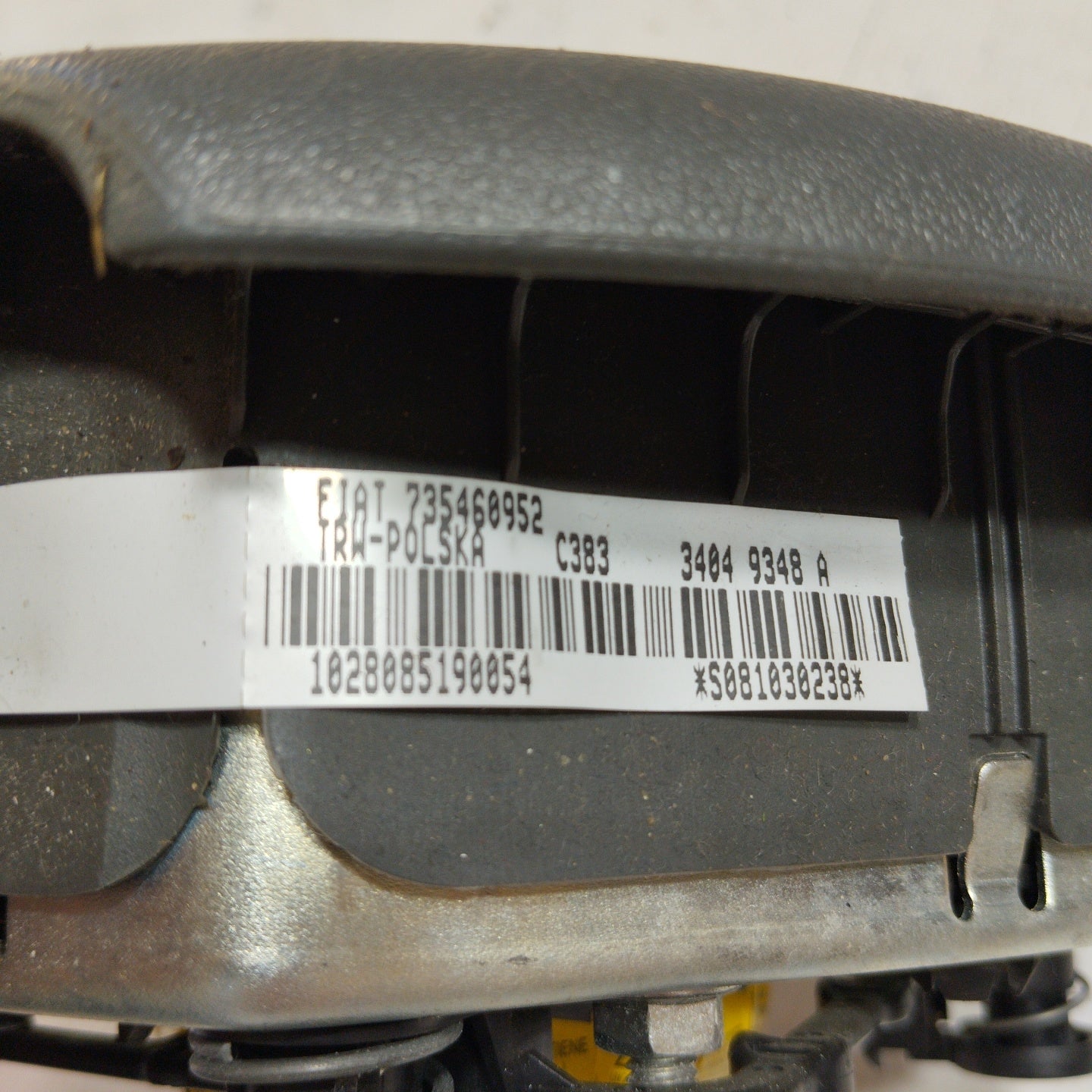 Steering wheel airbag Fiat Panda 169 code: 735460952 ecoAG3008