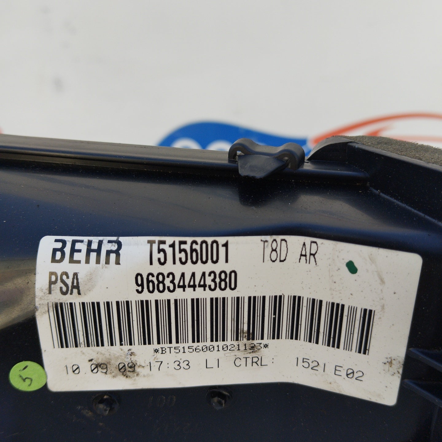 Ventola riscaldamento abitacolo posteriore dx Peugeot 5008 2010 cod: 9683444380 ecoAG3031