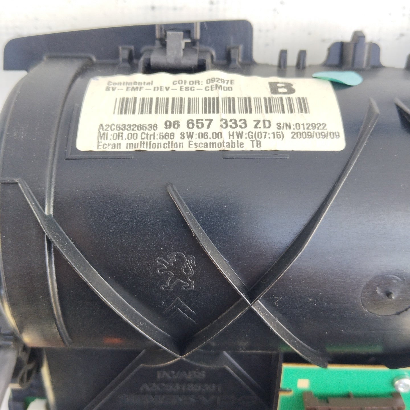 Display navigatore Peugeot 5008 2010 cod: 96657333zd ecoAG3049