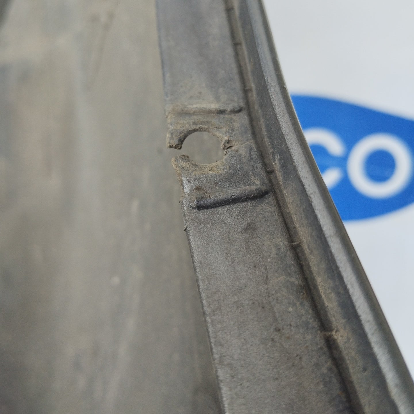 Rear bumper gunmetal gray Chevrolet Aveo 2010 ecoAG3093