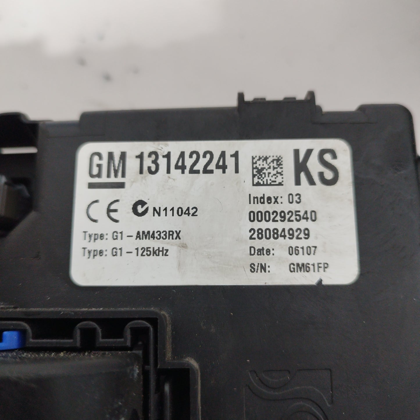 Zündungssatz Opel Corsa D 1.3 CDTI 90cv 2011 Code: Mjd6O3.s1/55198931CJ ecoAC5556