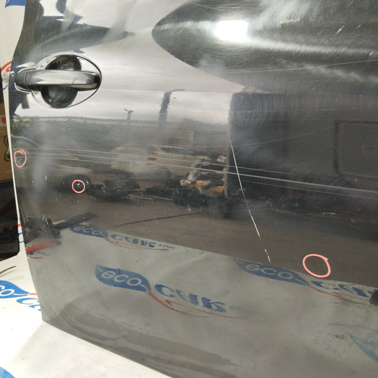 Black right front door Toyota Auris 2007 ecoAG3141