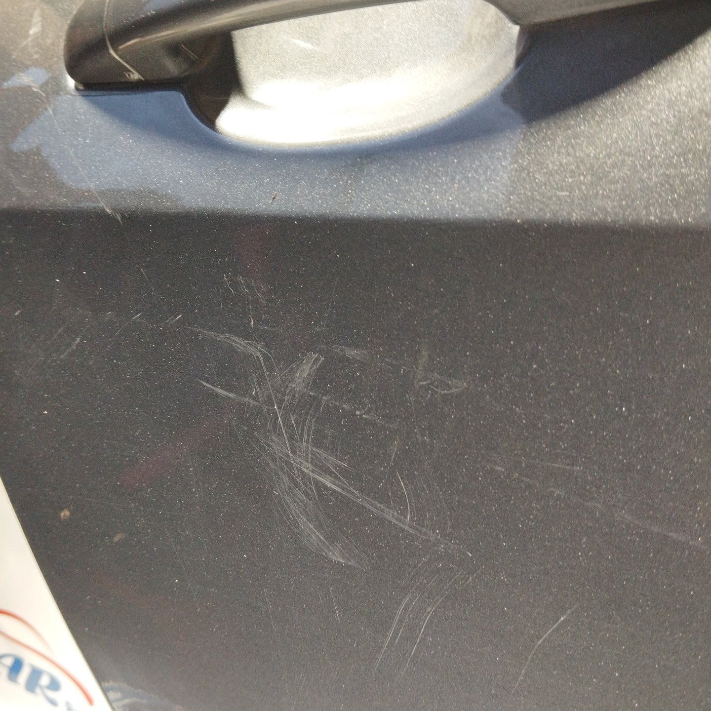 Right rear door gunmetal gray Peugeot 308 2009 ecoAG3154