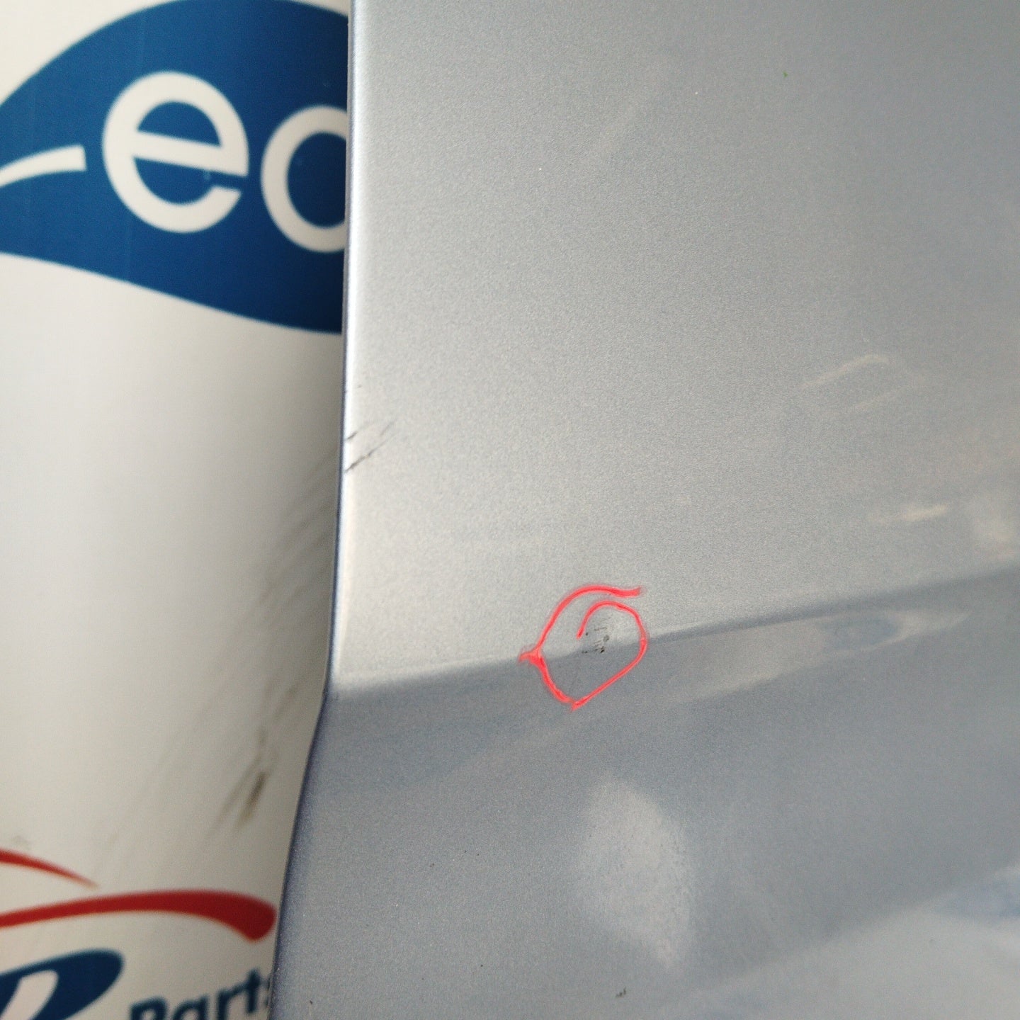 Left front door light blue Kia Picanto 2010 ecoAG3236