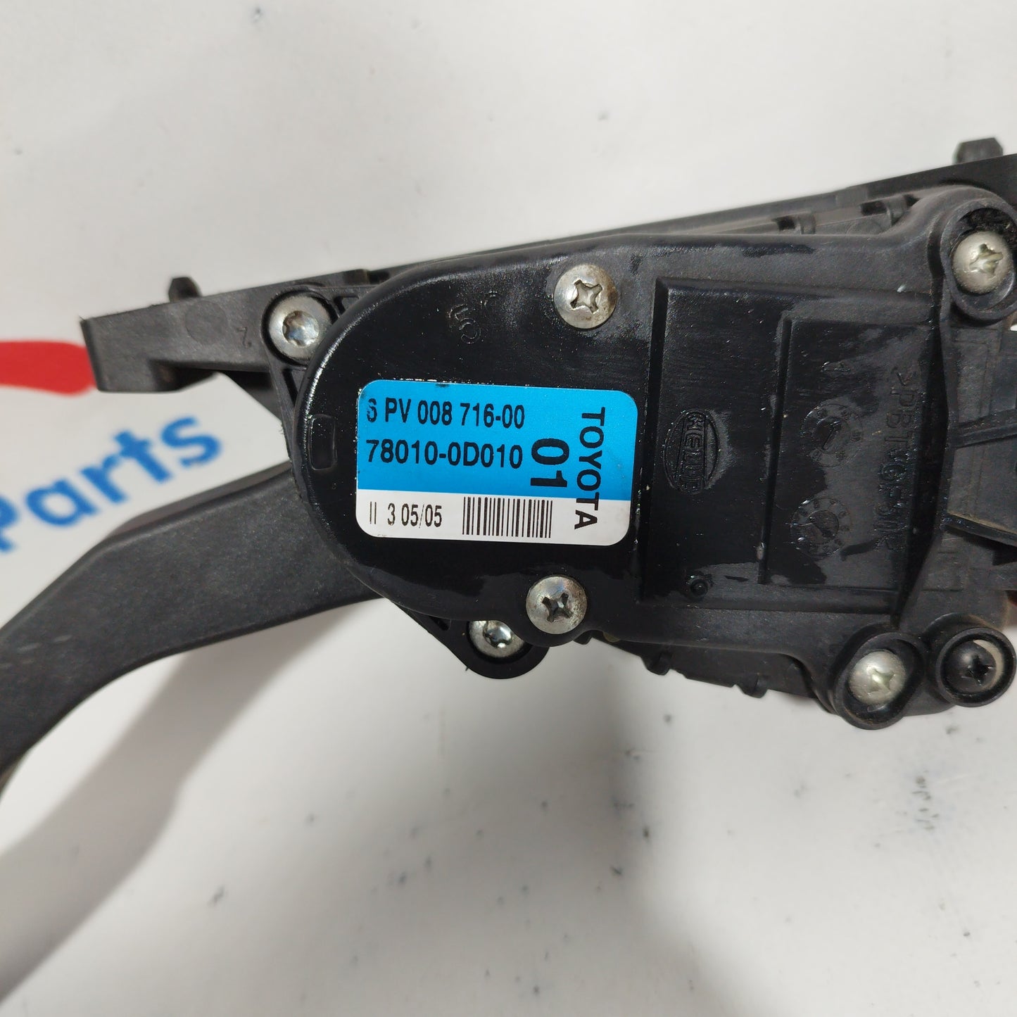 Accelerator Pedal Toyota Yaris 2005 1.4 D code: 78010-0D010 ecoAC5731