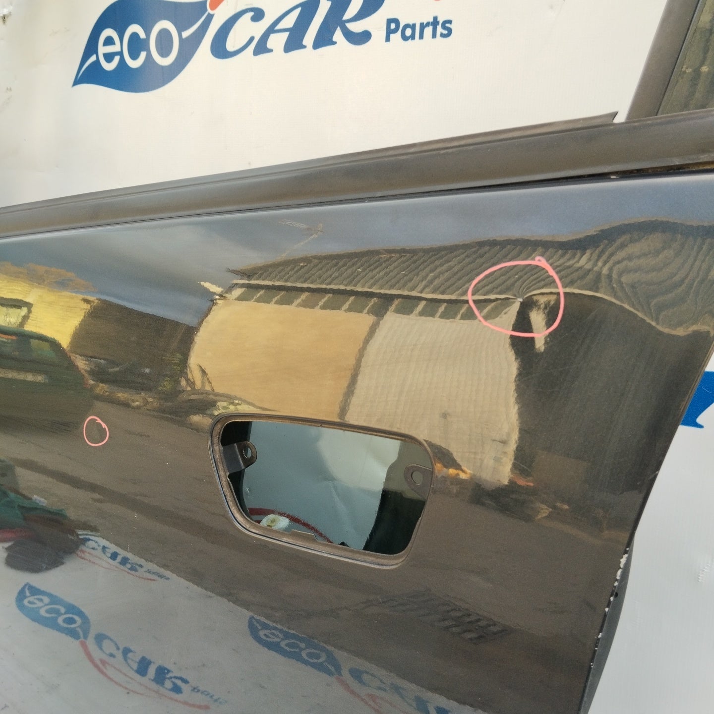 Black left front door Chevrolet Spark 2011 ecoAG3275